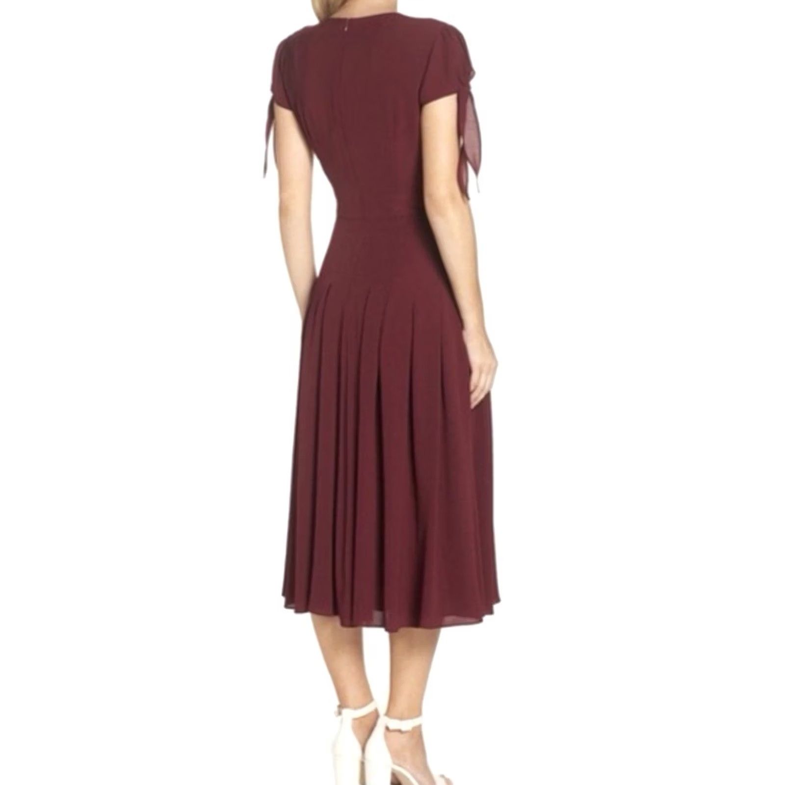 Vintage GAL MEETS GLAM Bette Midi Pleated Dress Shirt? Size M / US 6-8 / IT 42-44 - 2 Thumbnail