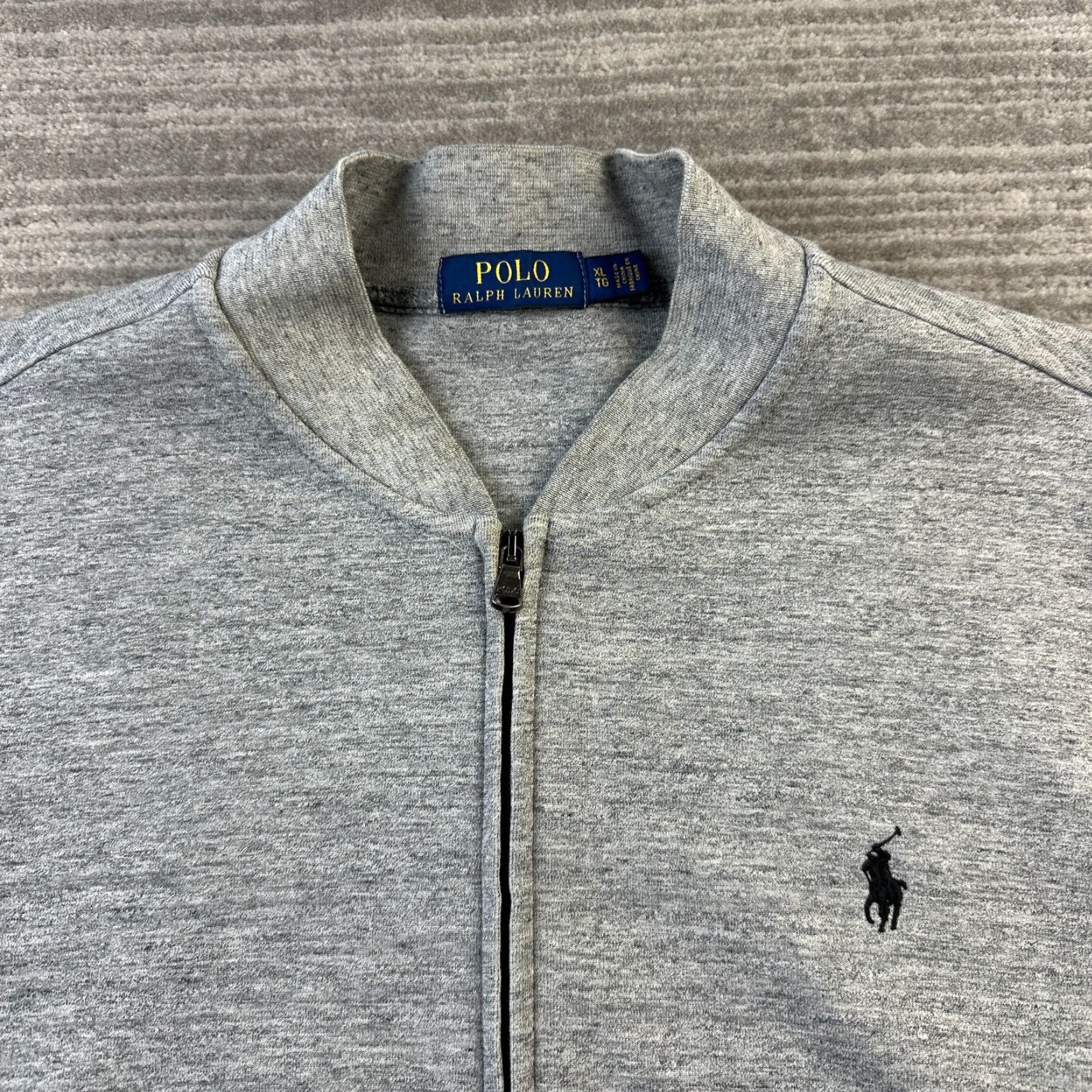 Polo Ralph Lauren Polo Ralph Lauren Jacket Mens XL Gray Double Knit Tech Fleece Bomber Hooded Full Zip Pockets Logo Vintage: No Size US XL / EU 56 / 4 - 3 Thumbnail