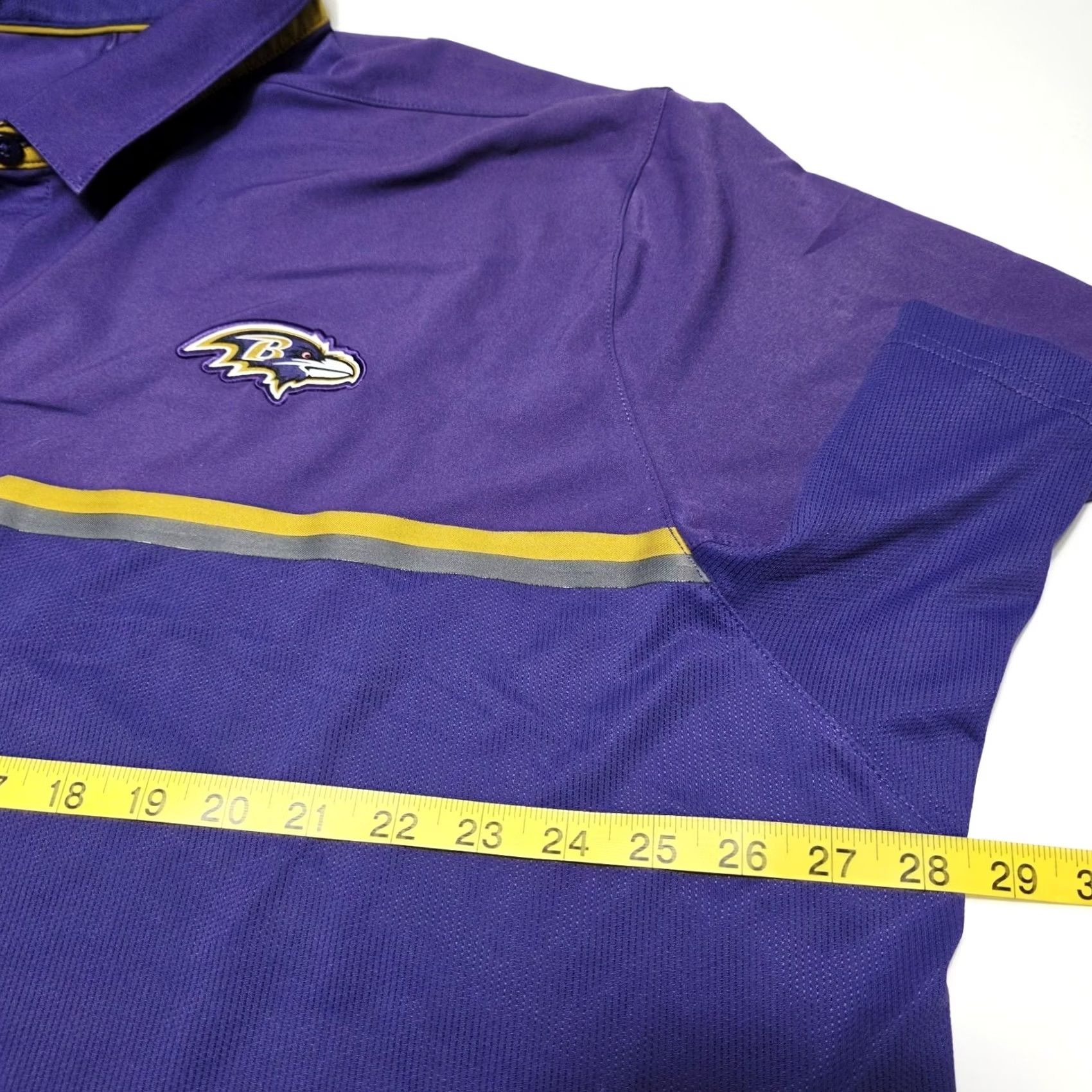 Nike Nike Dri-Fit On Field Apparel Baltimore Ravens Golf Polo Men's 3XL NFL Purple Short Sleeve Collared Athletic Regular Shirt Mens Size US XXL / EU 58 / 5 - 4 Thumbnail