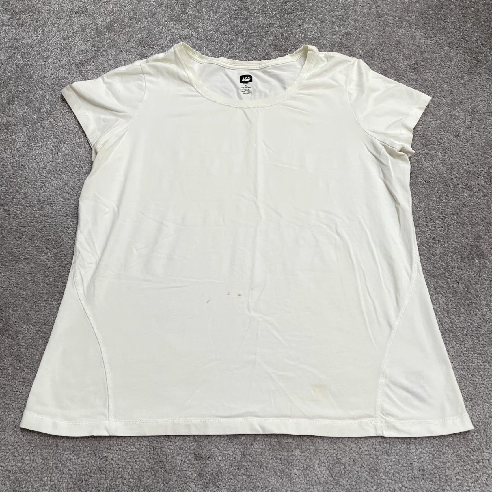 Vintage REI Basic T-Shirt Womens XL White Round Neck Short Sleeve Casual Breathable Stretch Tee Top Size XL / US 12-14 / IT 48-50 - 2 Thumbnail