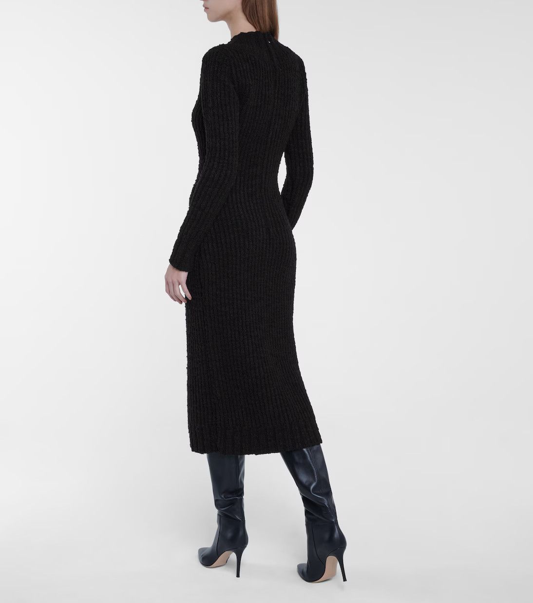 Dolce & Gabbana o1y0825 Midi Dress in Black Size XS / US 0-2 / IT 36-38 - 3 Thumbnail
