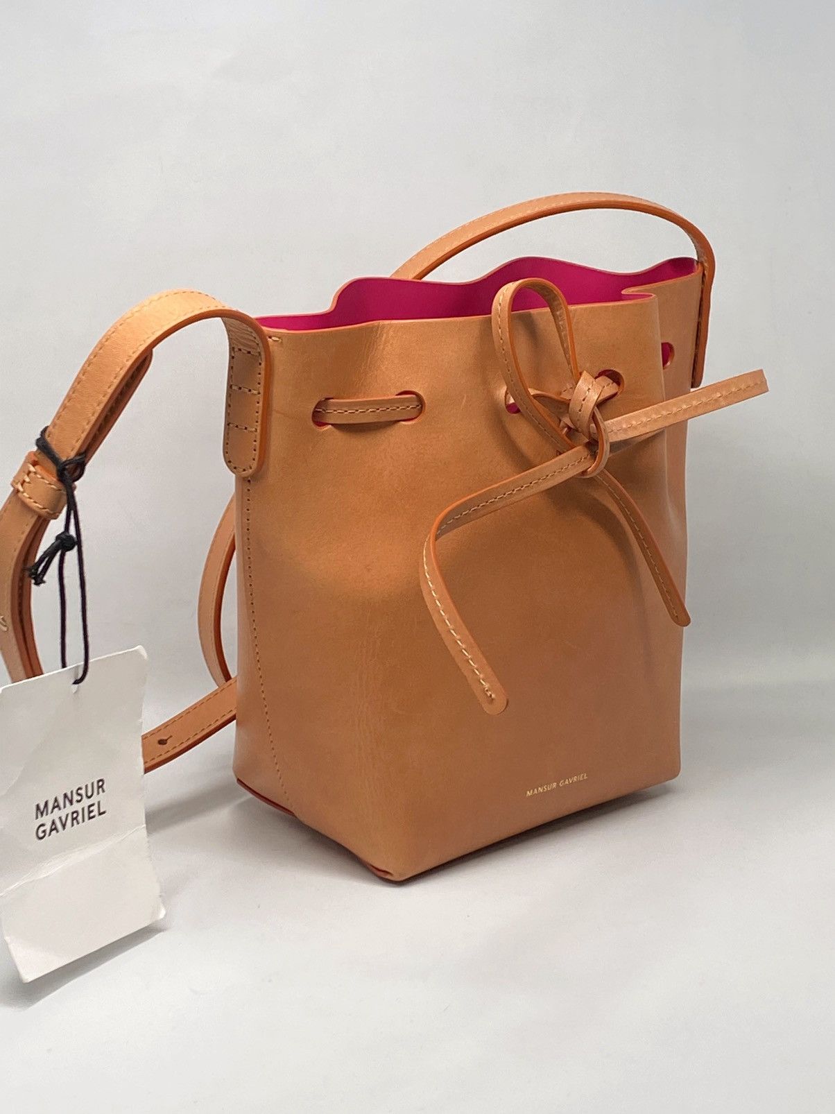 Mansur Gavriel Mansur Gavriel Mini Mini Leather Bucket Bag Size ONE SIZE - 6 Thumbnail