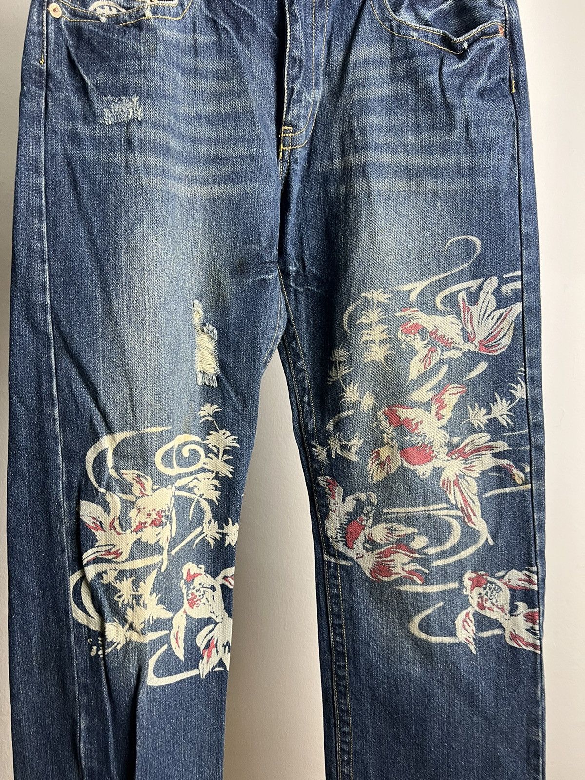 Japanese Brand × Kamakura × Vintage Vintage Kamakuri Koi Jeans Denim Size US 30 / EU 46 - 2 Thumbnail