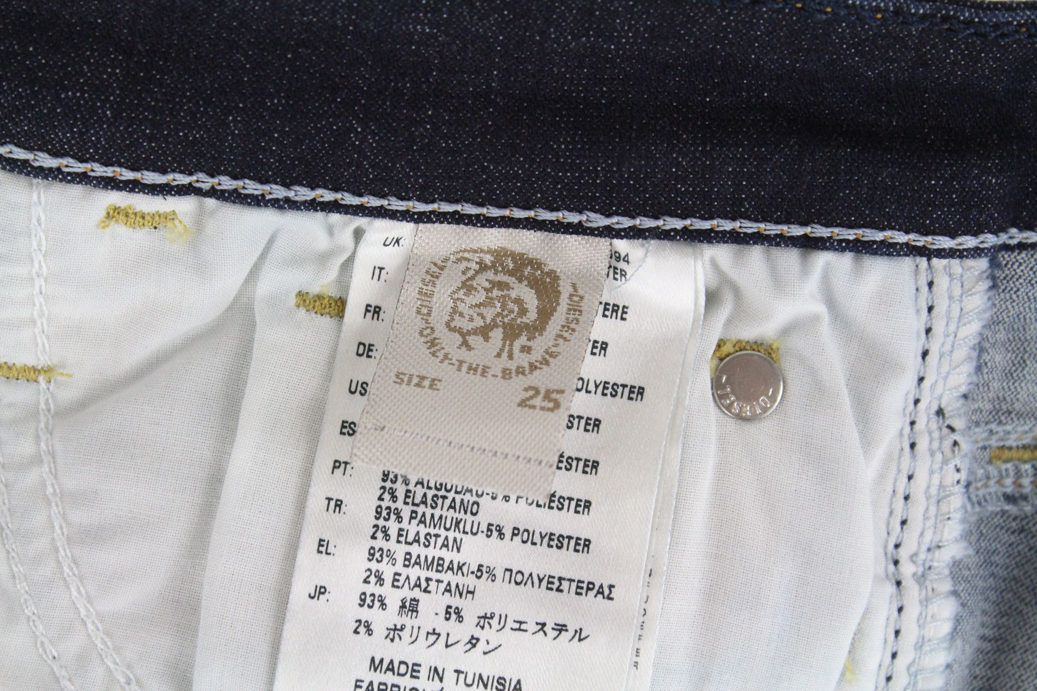 Diesel SKINZEE 0813C W25/L32 Blue Stretch Jeans 70148 Size 25" / US 0 / IT 36 - 6 Thumbnail