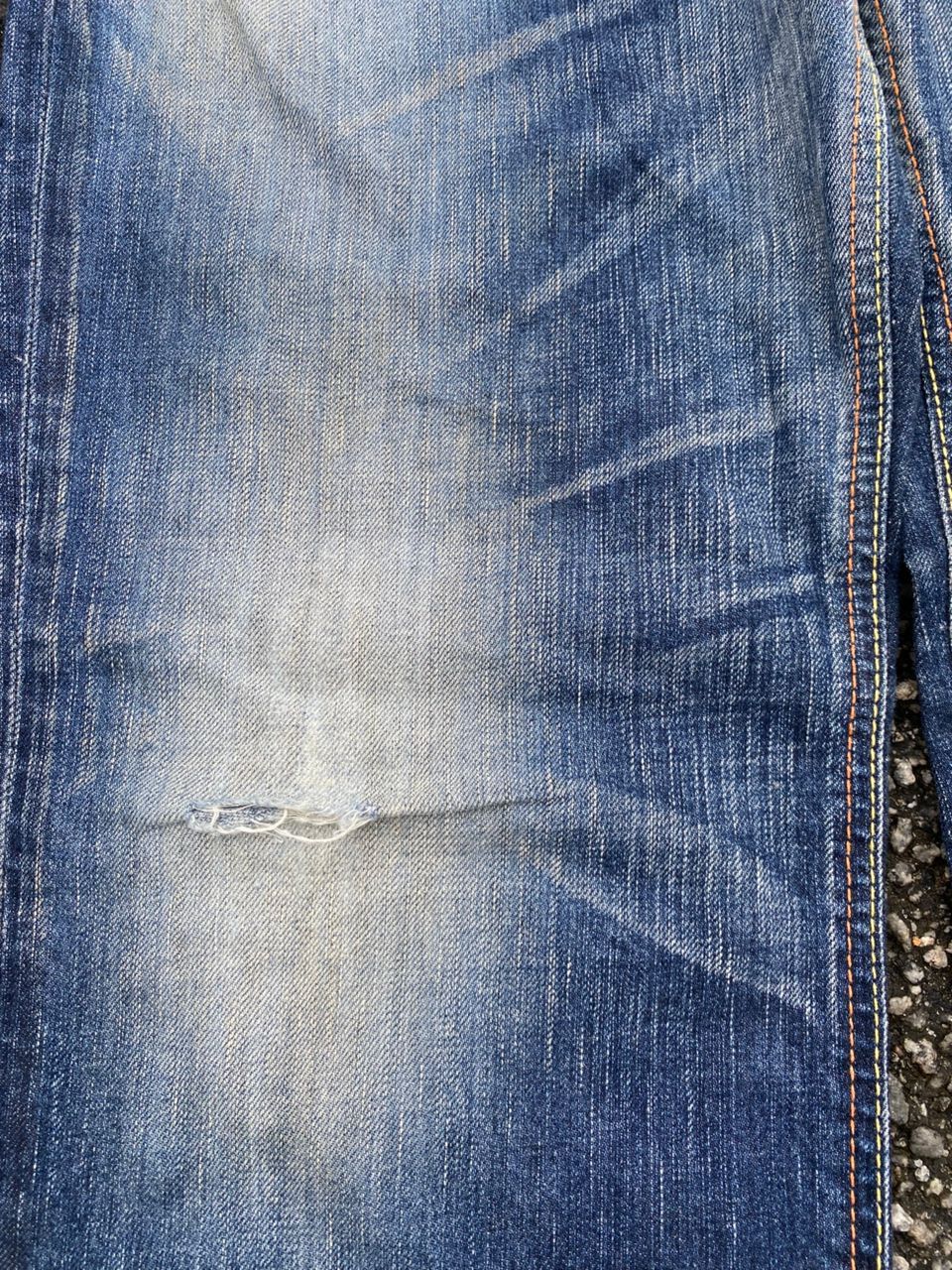 Edwin 💥FLARE💥VINTAGE EDWIN 503 BLUE TRIP DISTRESSED DENIM Size US 32 / EU 48 - 9 Thumbnail