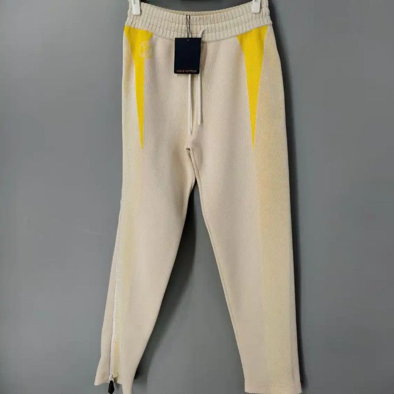 Louis Vuitton Louis Vuitton Yellow Women's Casual Pants 0089 Size 23" - 1 Thumbnail