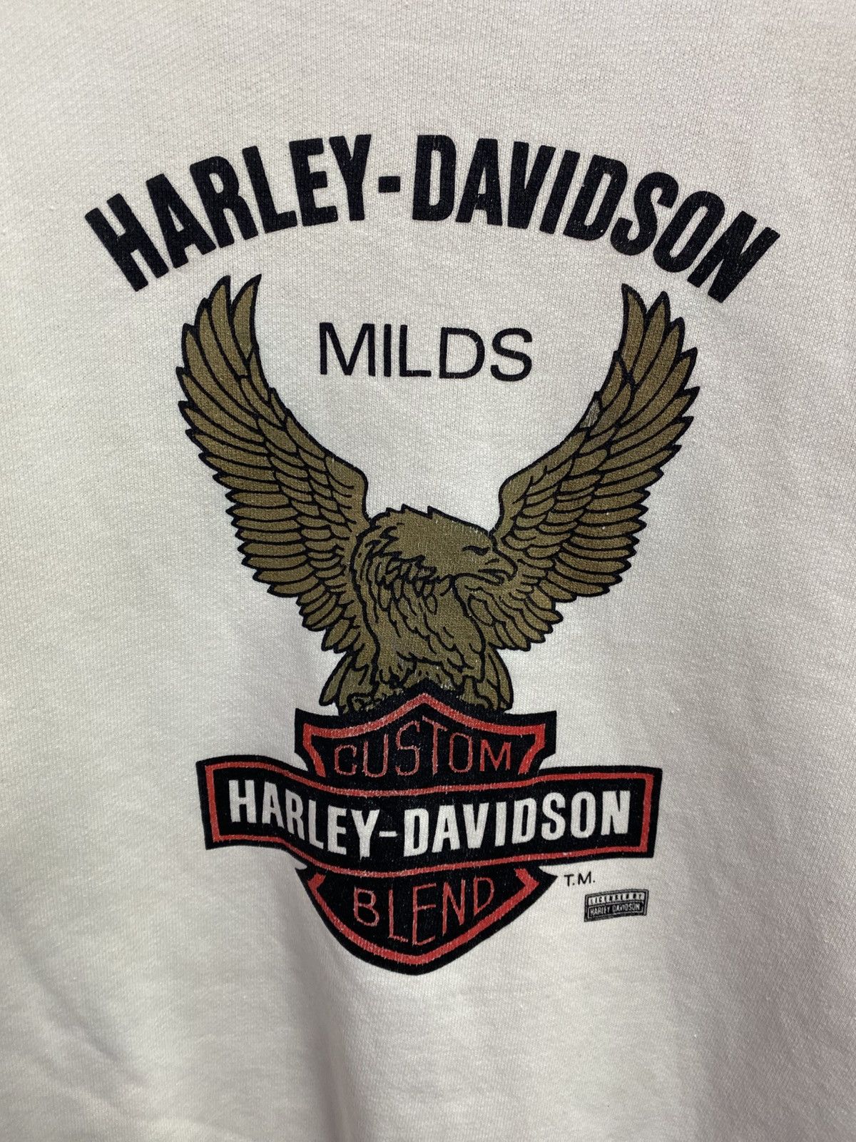Harley Davidson vintage vintage Harley-Davidson "Custom Blend" sweatshirt Size US XL / EU 56 / 4 - 12 Thumbnail