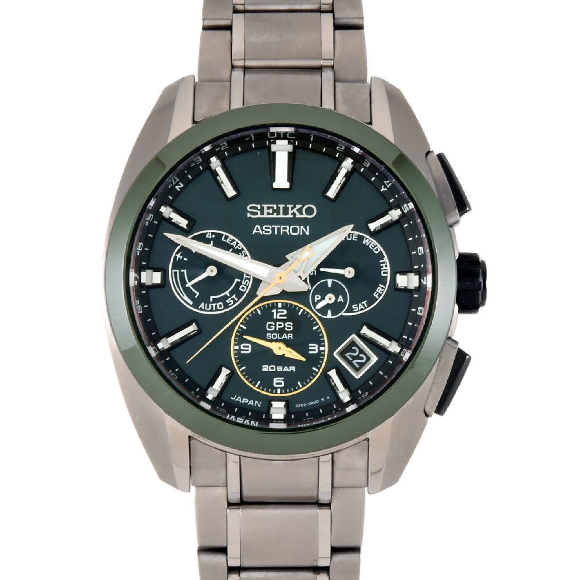Seiko Seiko SBXC071 Astron Watch, Solar, Green Dial, Men's Size ONE SIZE - 1 Thumbnail