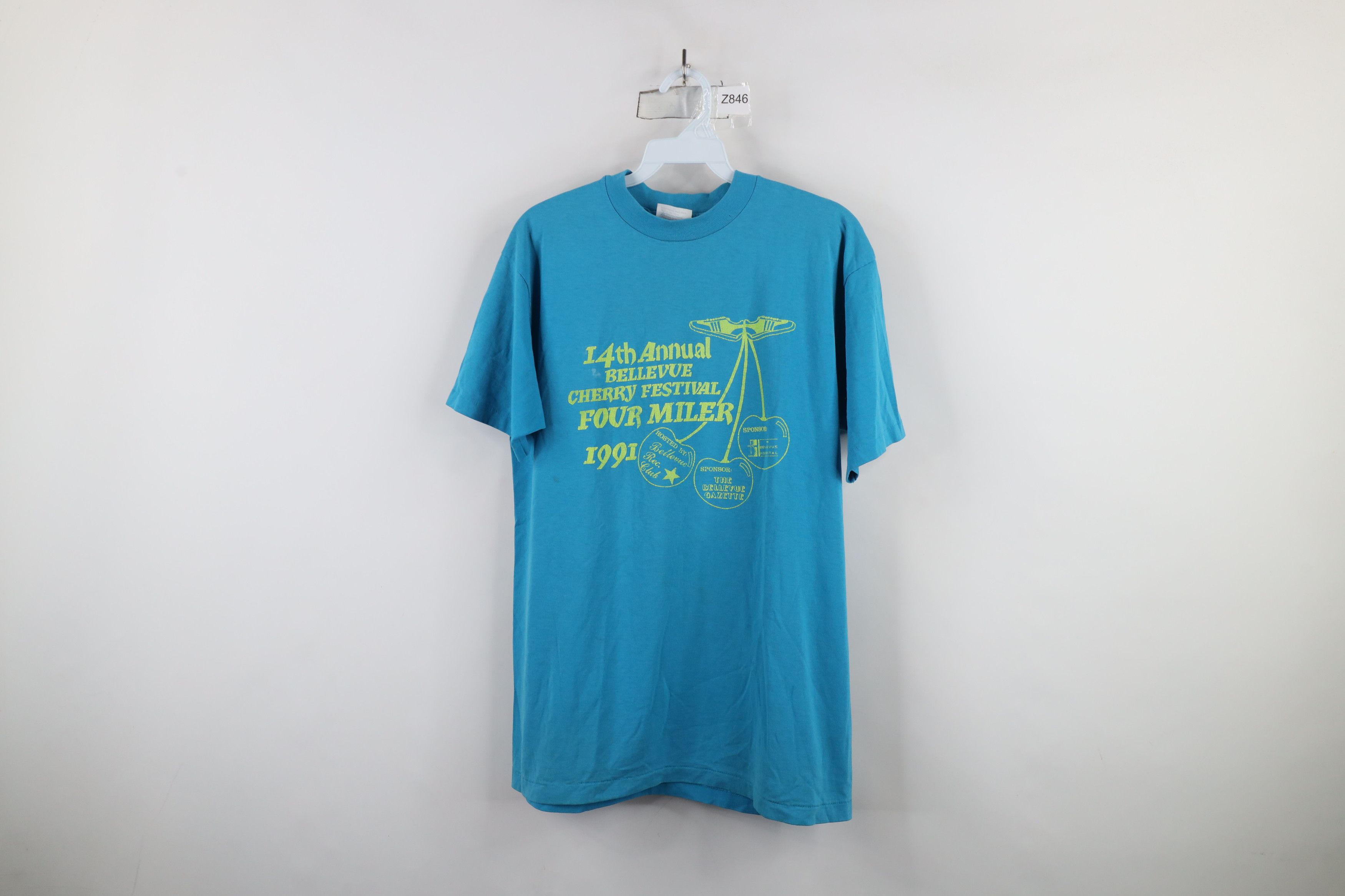 Vintage Vintage 90s Cherry Festival 4 Miler Run Race T-Shirt USA Size US L / EU 52-54 / 3 - 1 Thumbnail