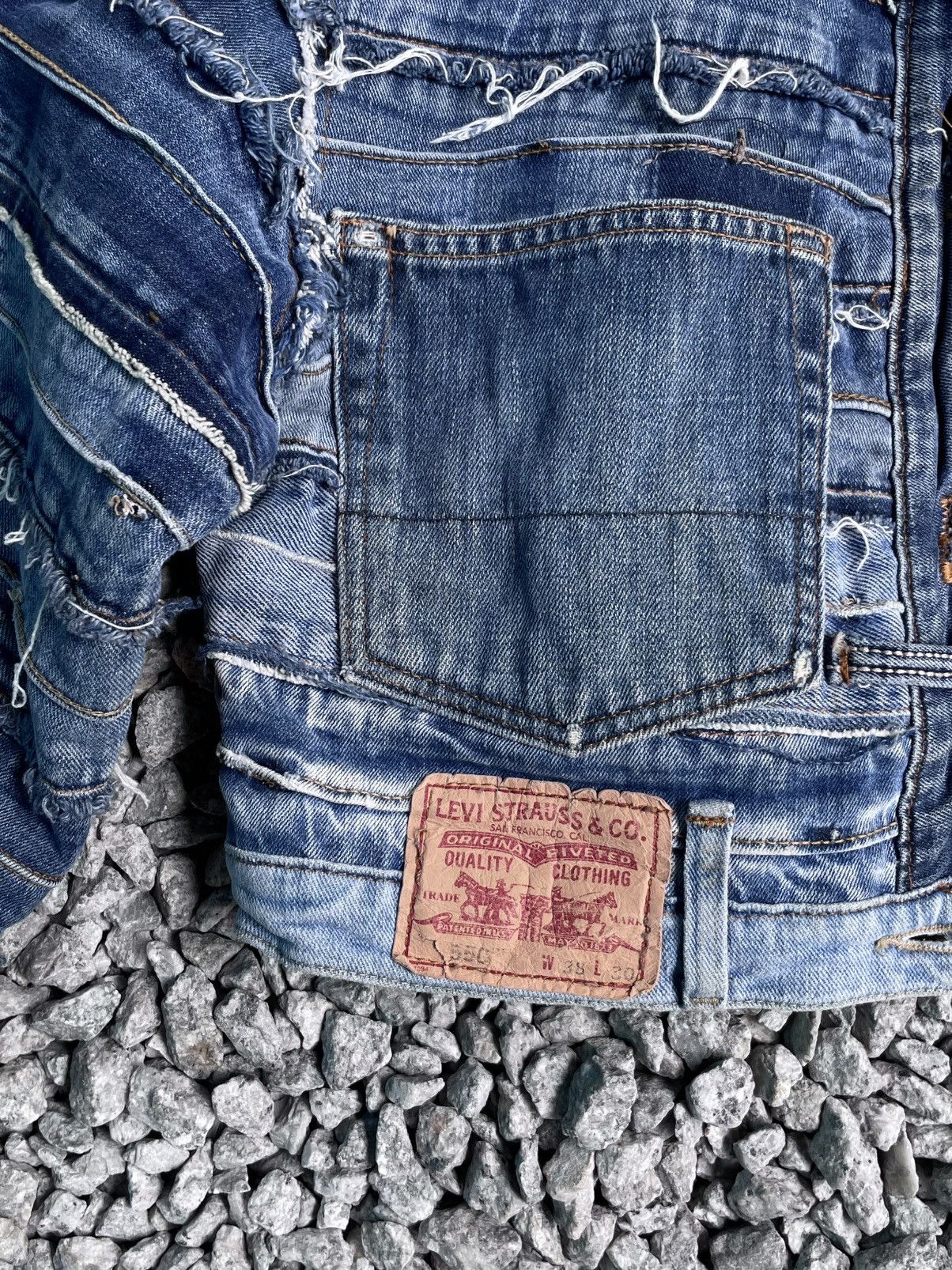 Japanese Brand Reworked denim jacket boxy crop Size M / US 6-8 / IT 42-44 - 9 Thumbnail
