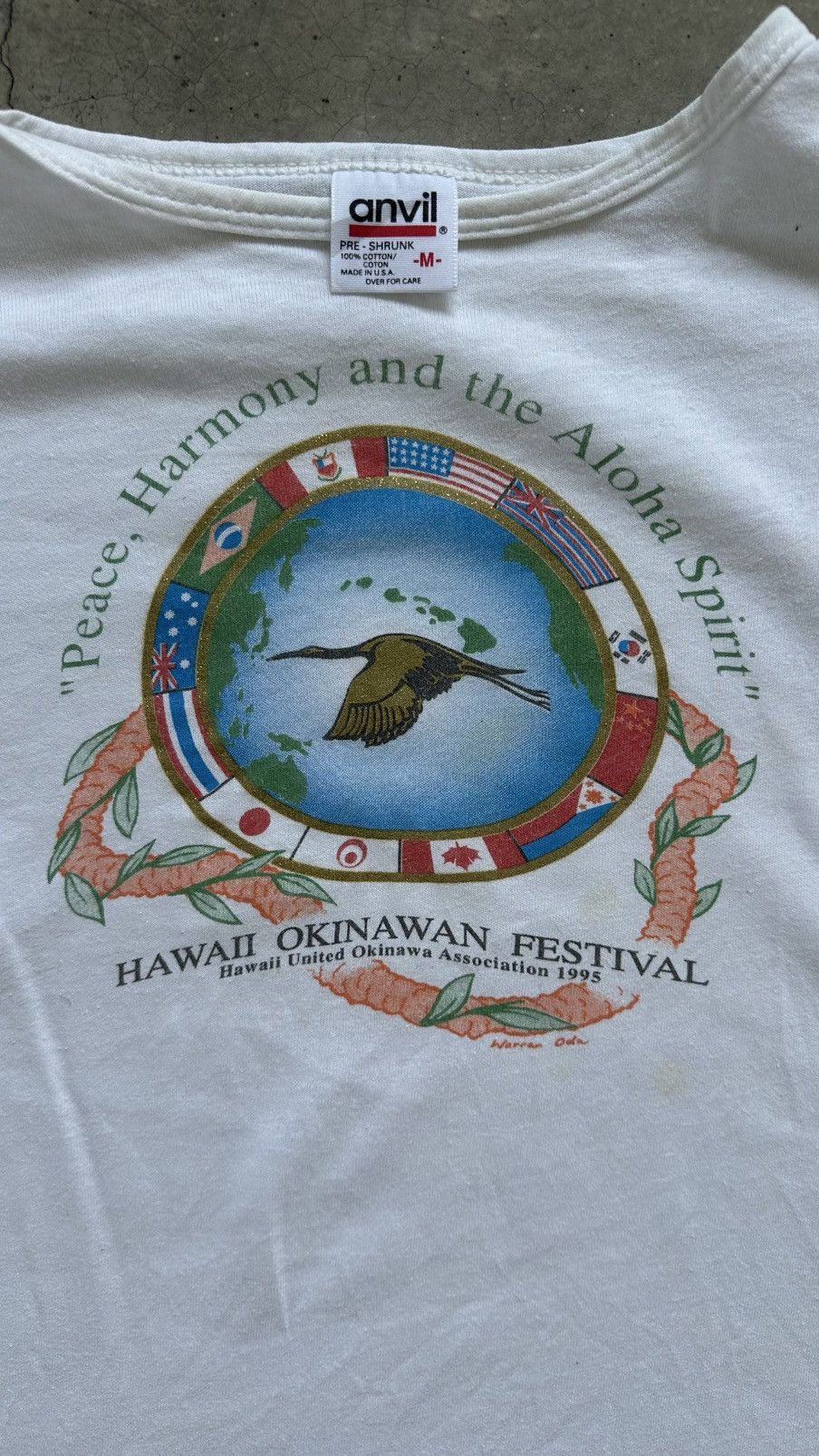 Anvil × Vintage VINTAGS HAWAII OKINAWAN FESTIVAL TEE Size US M / EU 48-50 / 2 - 2 Thumbnail
