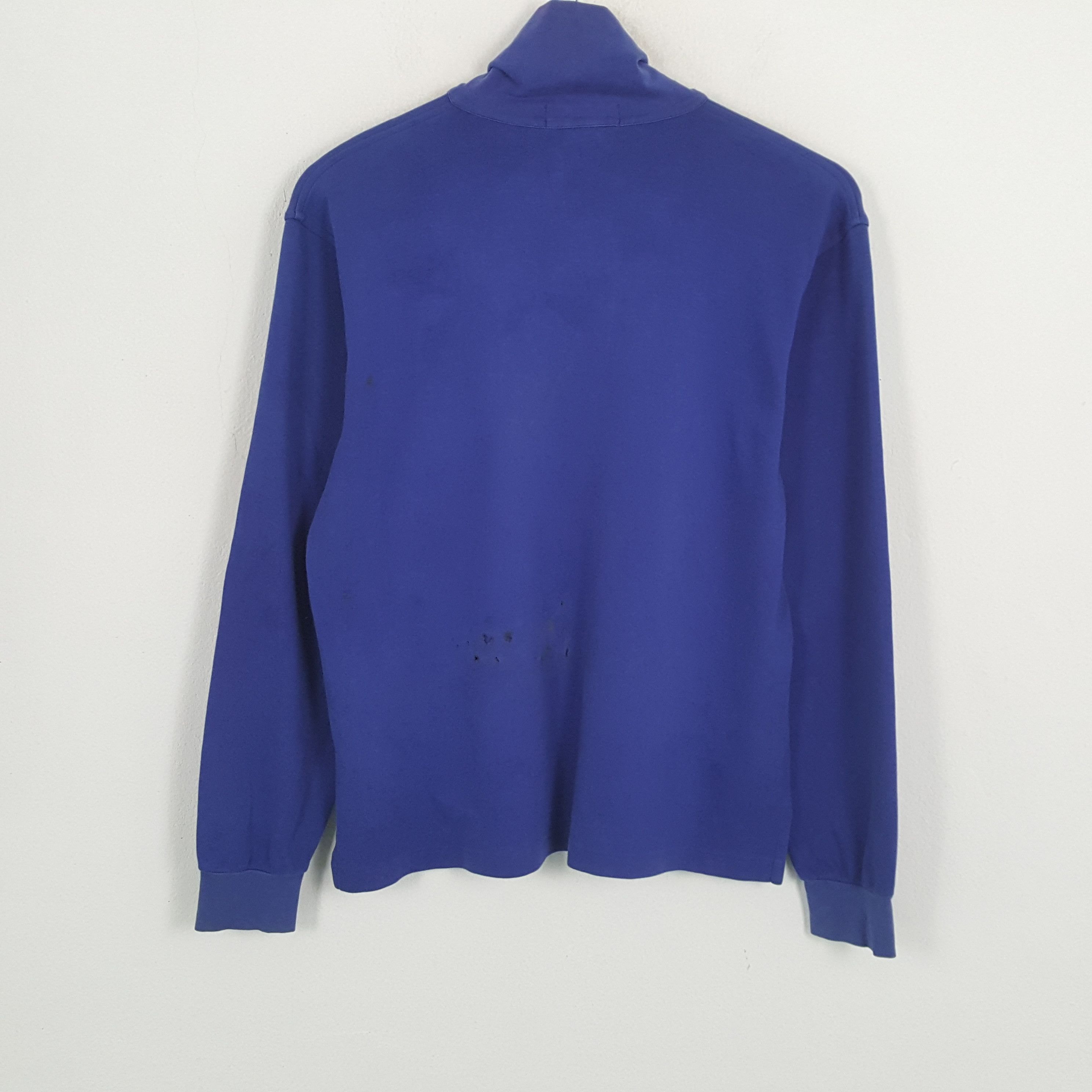 Polo Ralph Lauren × Vintage POLO by RALPH LAUREN Distressed Half Zipper Sweatshirt Size US L / EU 52-54 / 3 - 3 Thumbnail