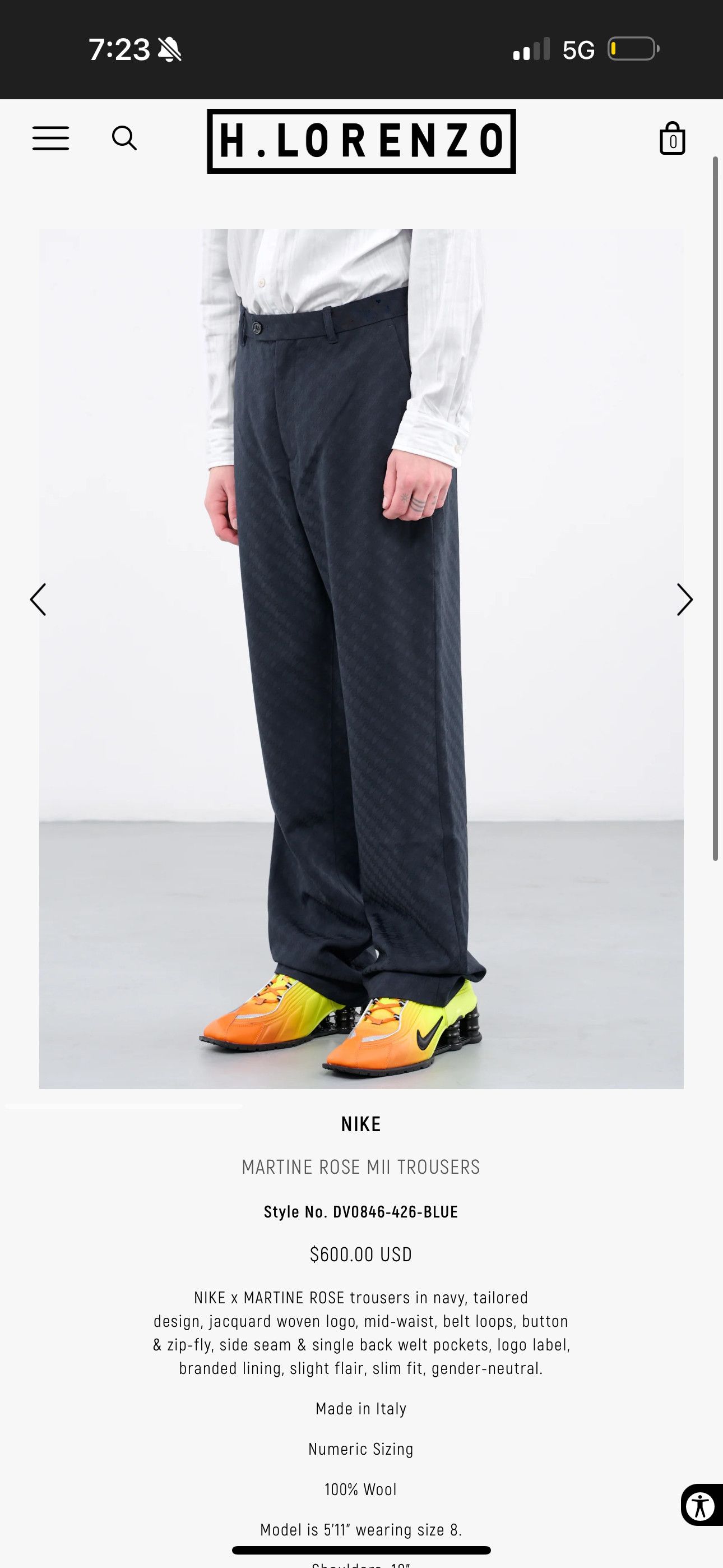 Martine Rose Nike x MARTINE ROSE MII TROUSERS Size 27" / US 4 / IT 40 - 1 Thumbnail