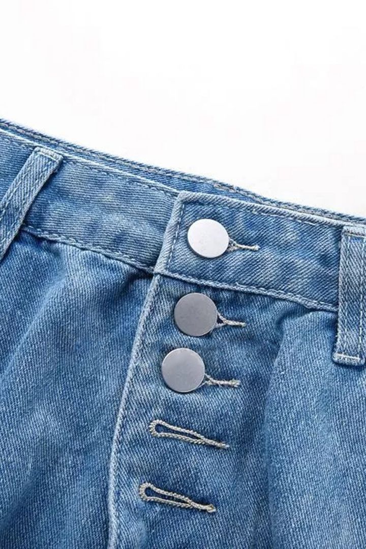 Other Blue ripped jeans loose washed straight casual trousers Size 30" / US 8 / IT 44 - 5 Thumbnail
