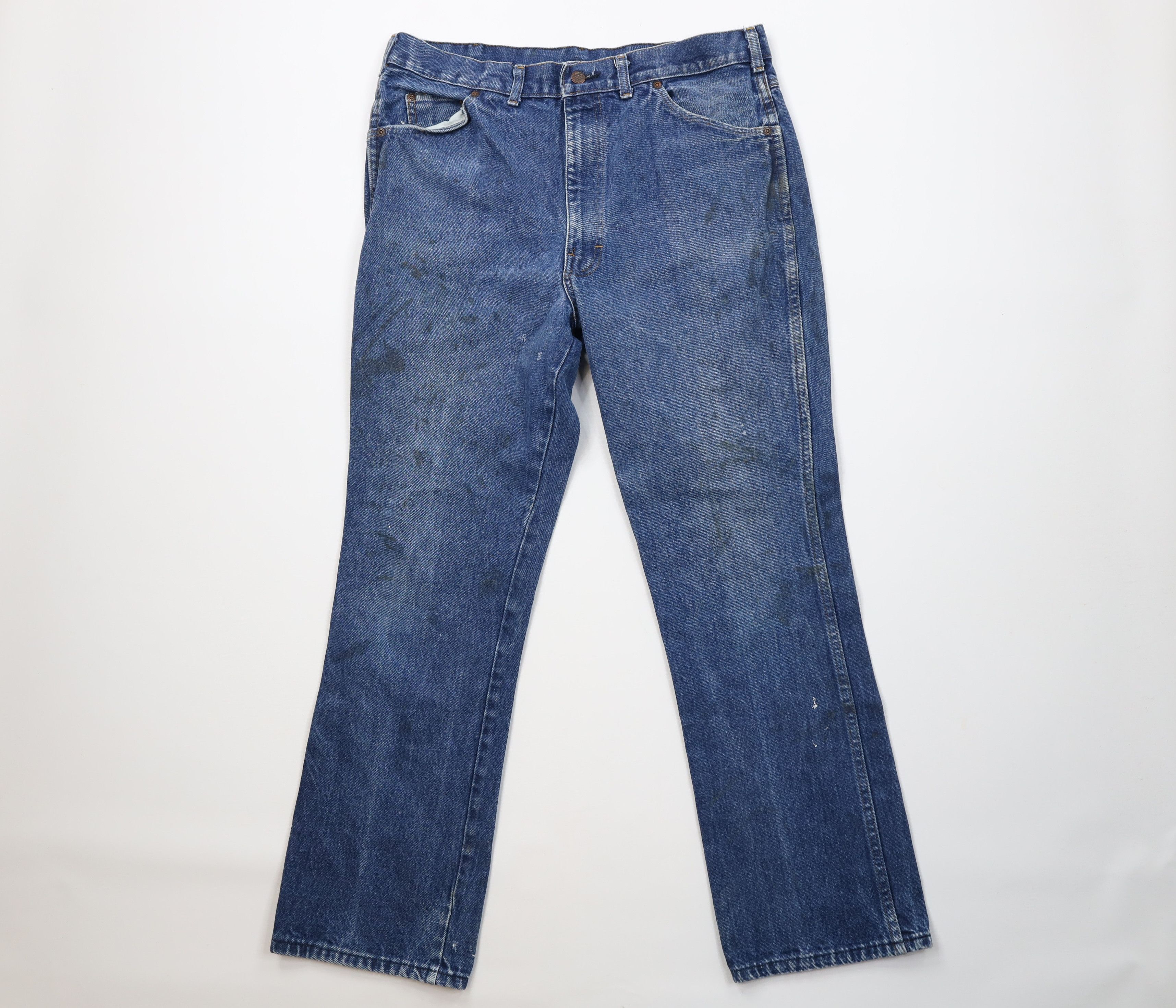 Dickies Vintage 70s Dickies Branders Straight Leg Denim Jeans USA Size US 36 / EU 52 - 1 Thumbnail