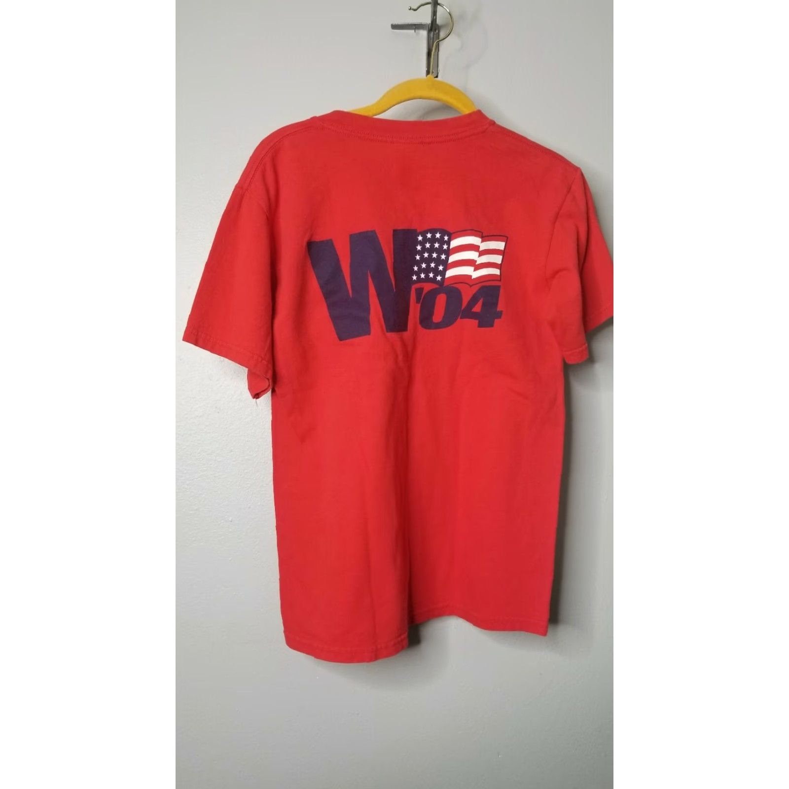 Gildan VINTAGE George W. Bush / Dick Cheney 2004 US Election T-Shirt Mens S Graphic Tee Red Crew Neck Short Sleeve 100% Cotton Gildan Size US S / EU 44-46 / 1 - 4 Thumbnail