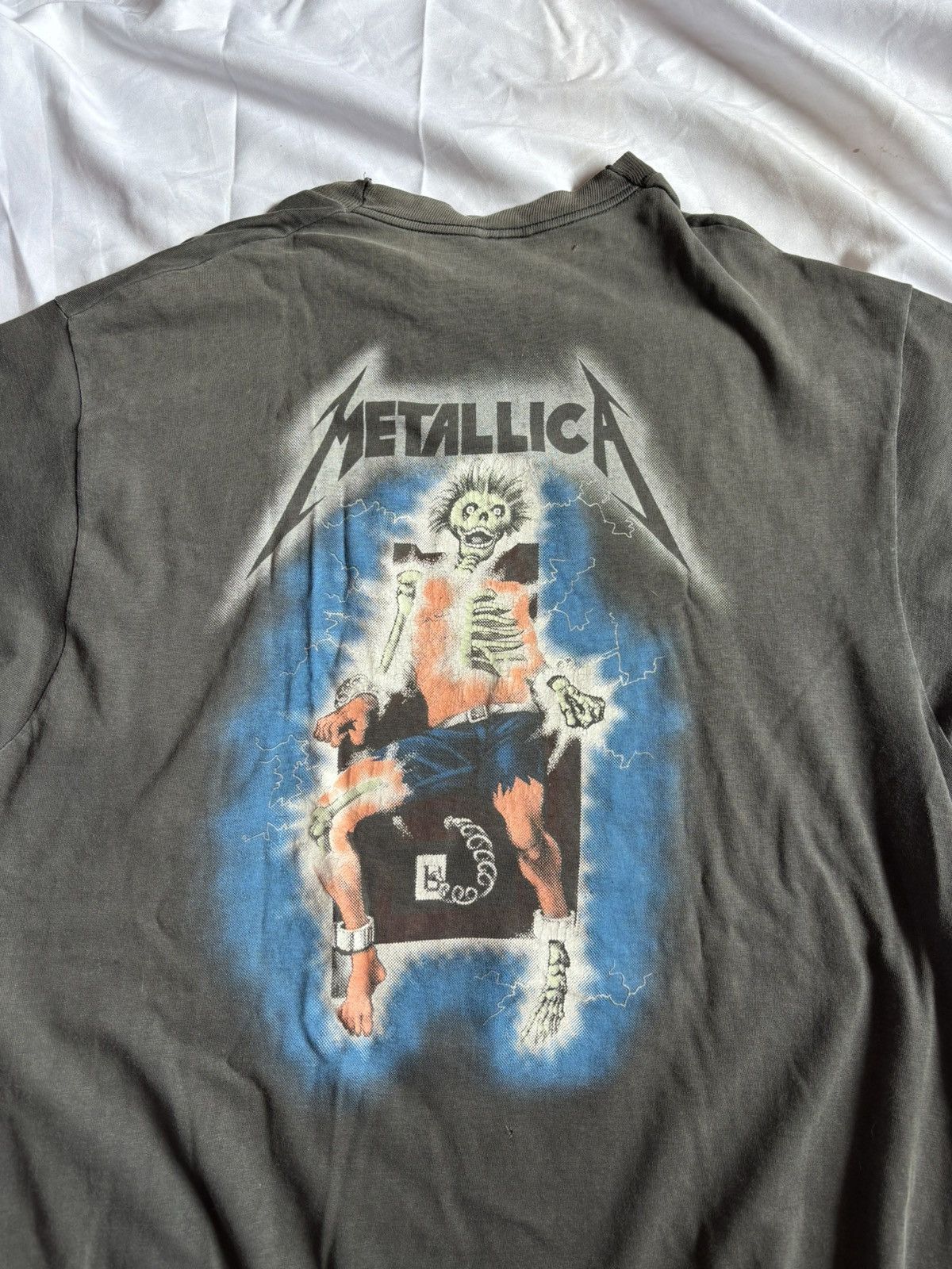 Band Tees Vintage 80s Metallica Ride The Lightning Band Tee Size US XL / EU 56 / 4 - 7 Thumbnail