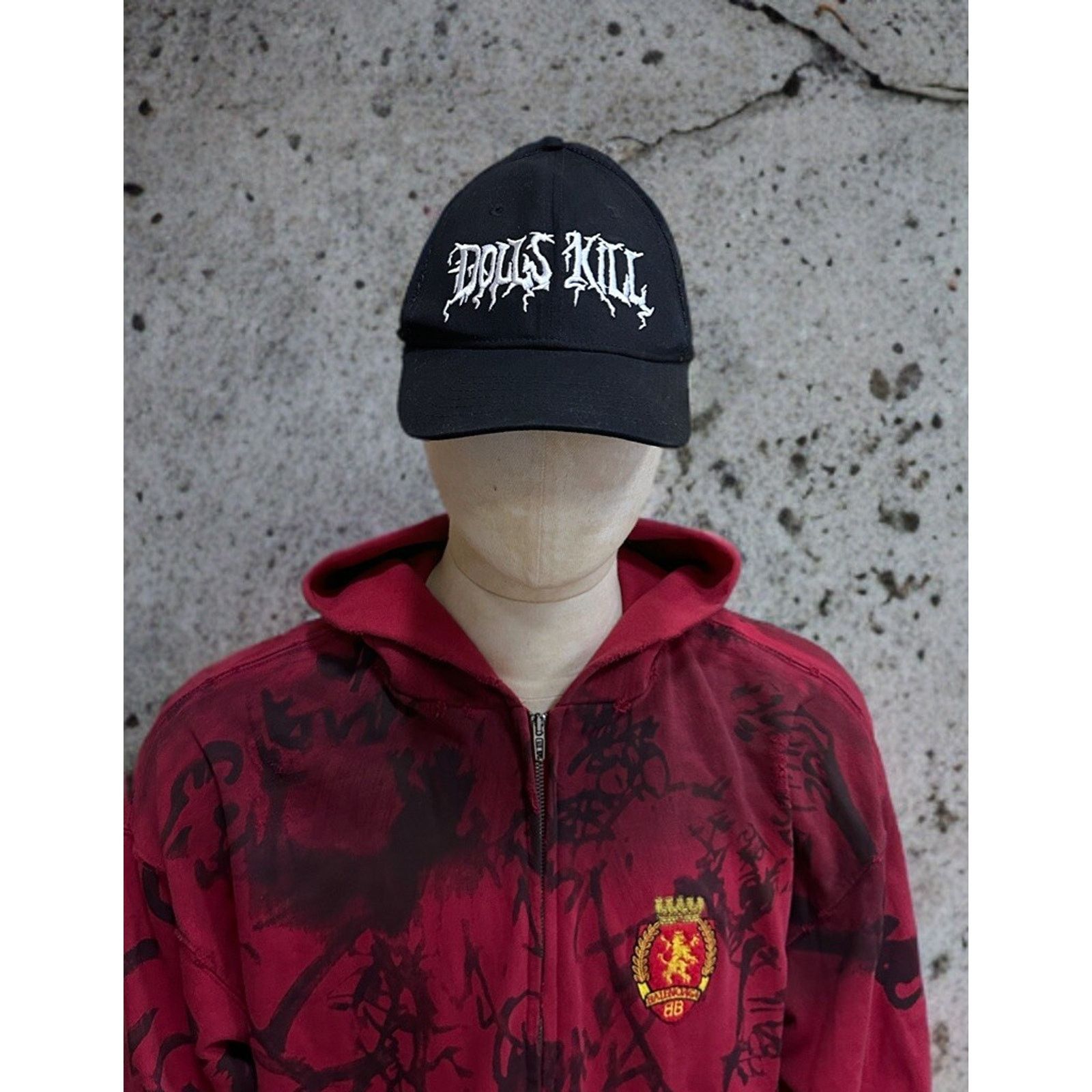 Dolls Kill Dolls Kill Anarchy Punk Tribal Style Logo Men’s Trucker Hat Size ONE SIZE - 1 Thumbnail
