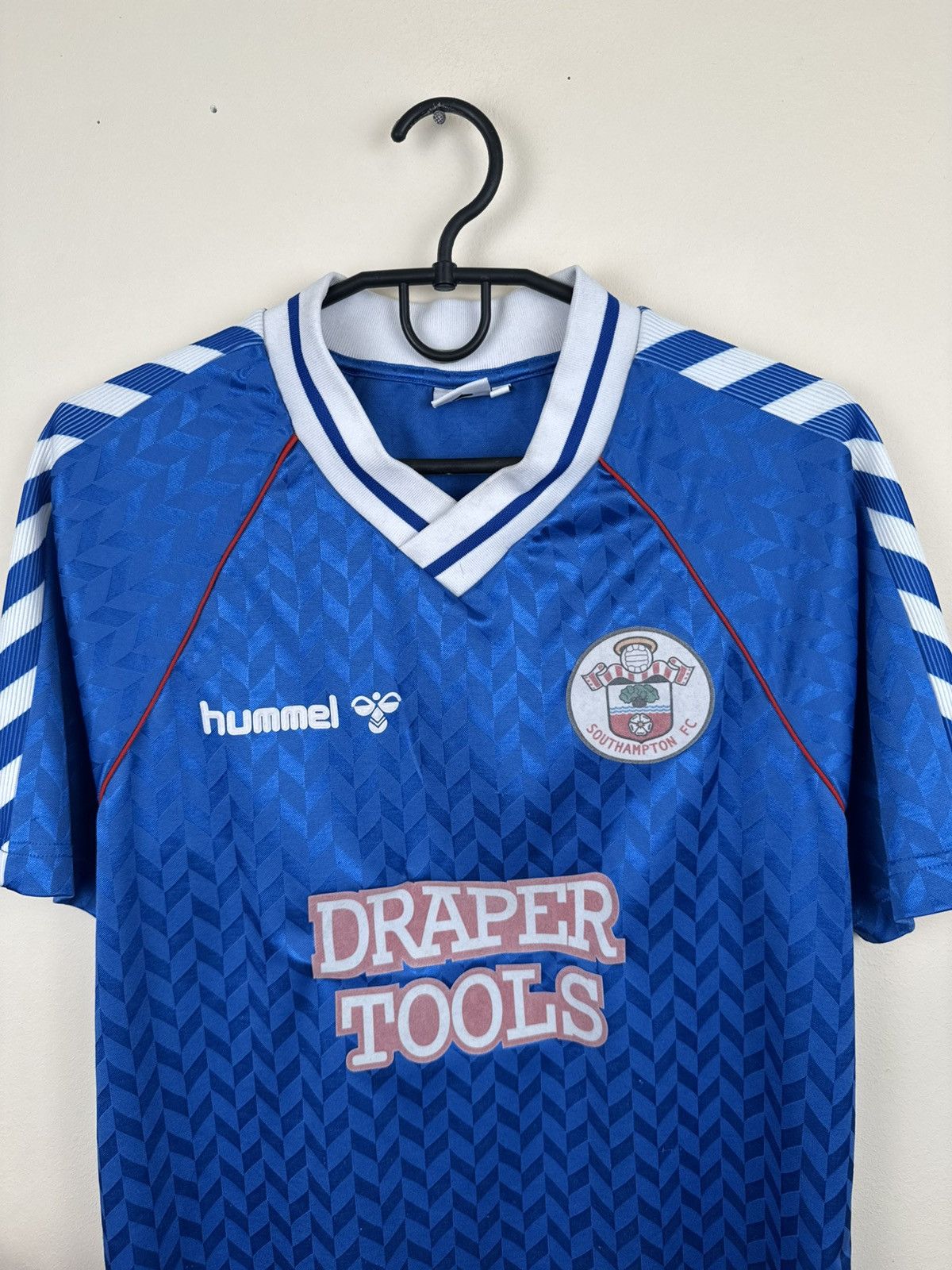 Hummel Hummel Southhampton 1987-89 Jersey Away Remake Soccer S Size US S / EU 44-46 / 1 - 15 Thumbnail