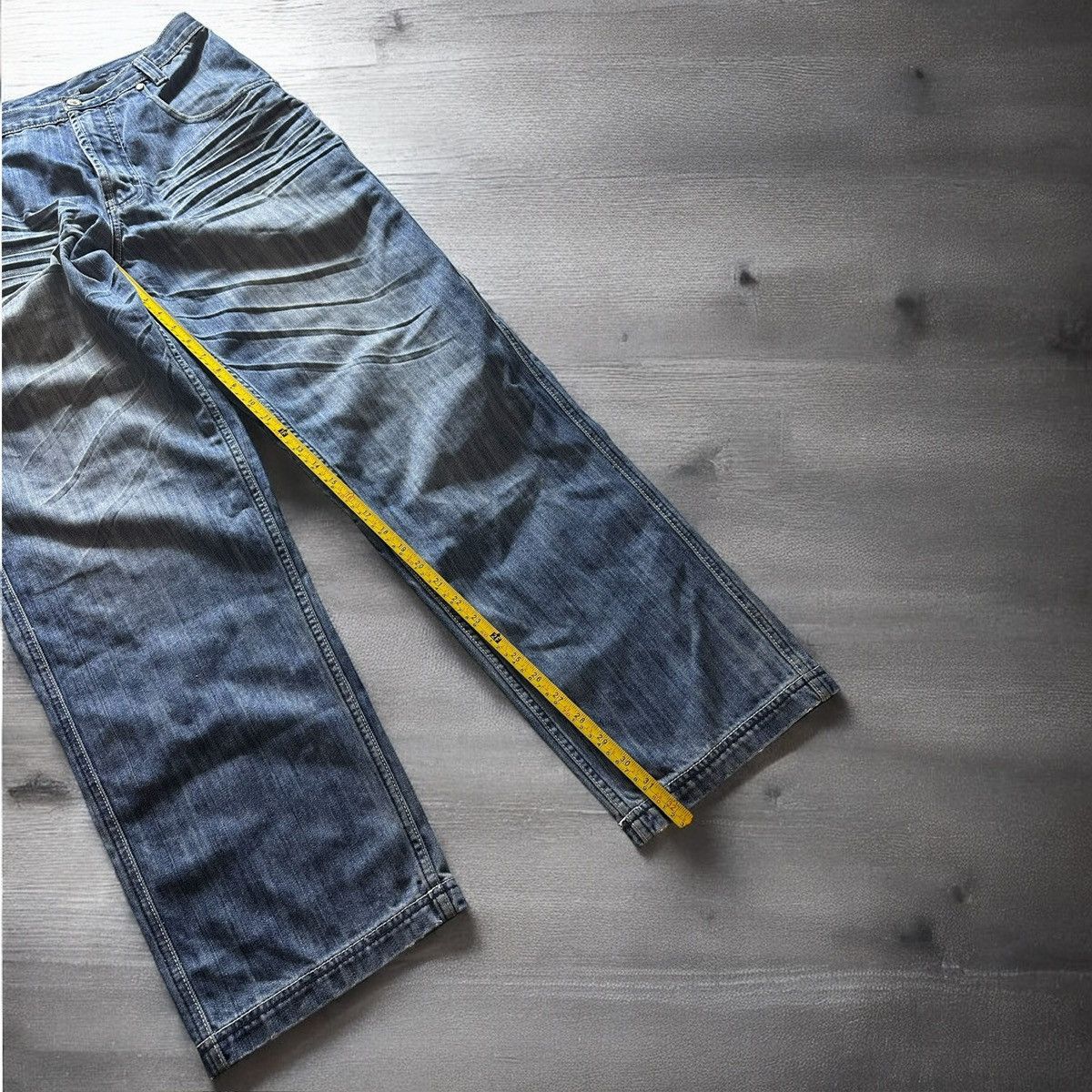 Al Wissam × Vintage Vintage Al Wissam Denim Jeans Men’s 36 Blue Straight Leg Y2K Size US 36 / EU 52 - 4 Thumbnail