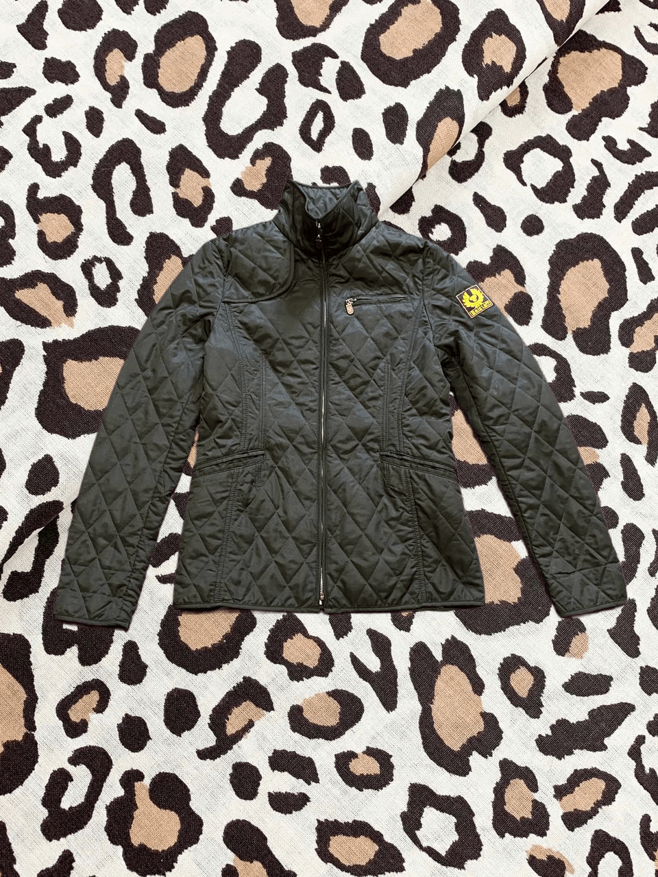 Belstaff Ladies Belstaff Diamonf Quilted Motorcycle Jacket Size S / US 4 / IT 40 - 1 Thumbnail