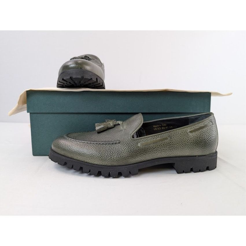 Aime Leon Dore o1rshd1 Leather Tassel Loafers Boots in Green Size US 8.5 / EU 41-42 - 19 Thumbnail