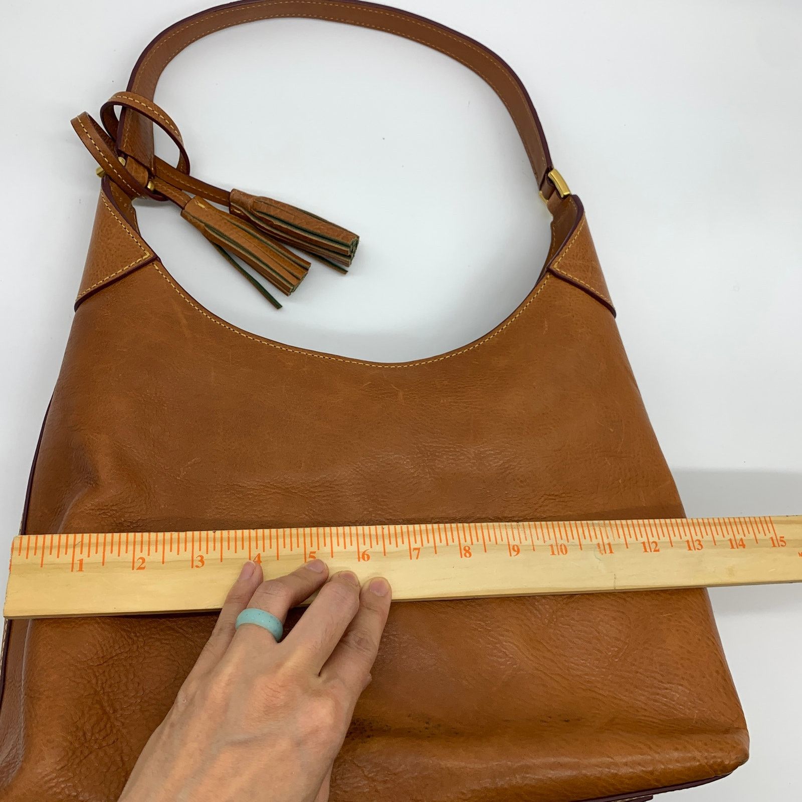 Dooney & Bourke Dooney & Bourke Hobo Shoulder Bag Florentine Leather Size ONE SIZE - 5 Thumbnail