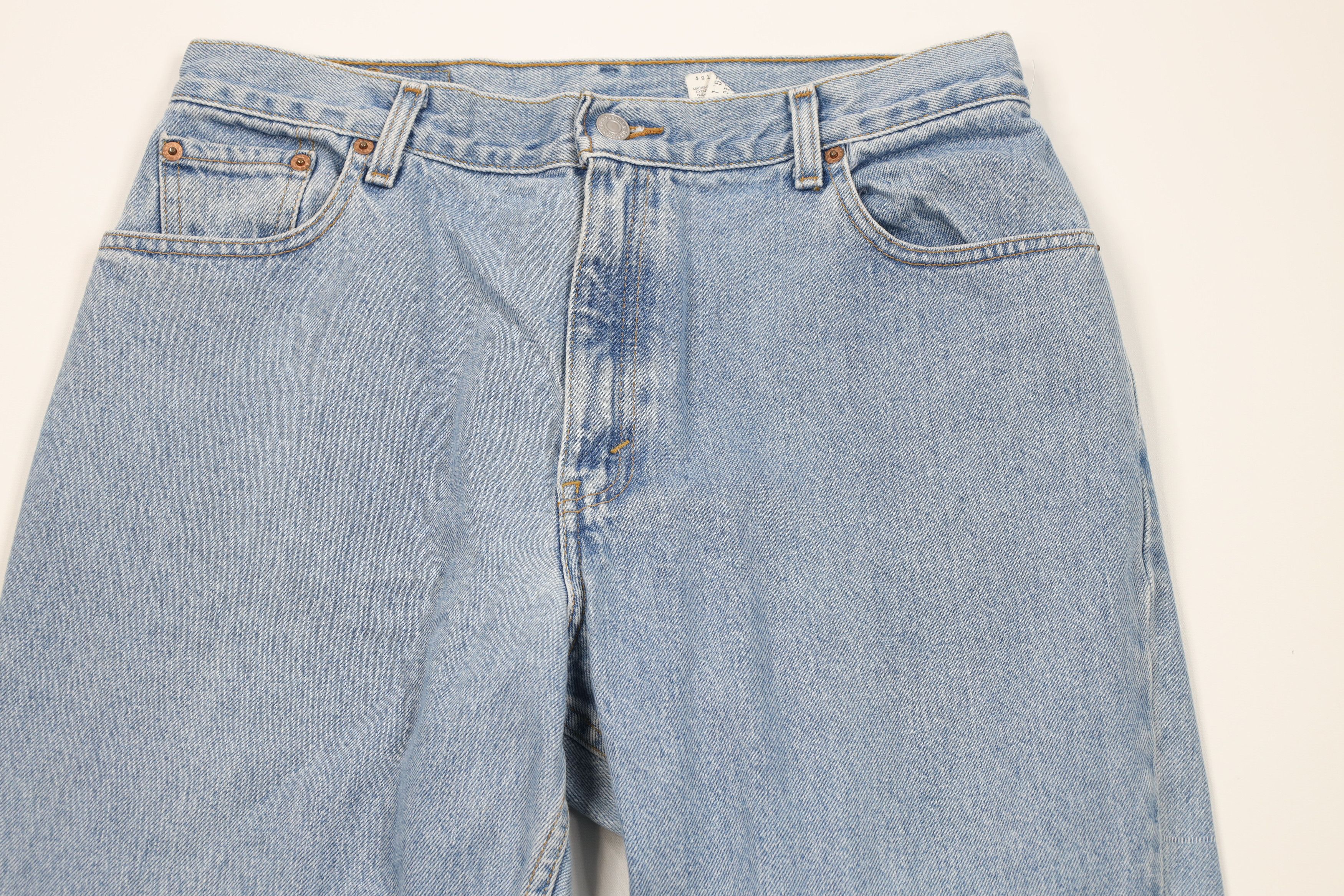 Levi's Vintage 90s Levis 550 Relaxed Tapered Leg Denim Jeans Blue Size 36" / US 14 / IT 50 - 2 Thumbnail