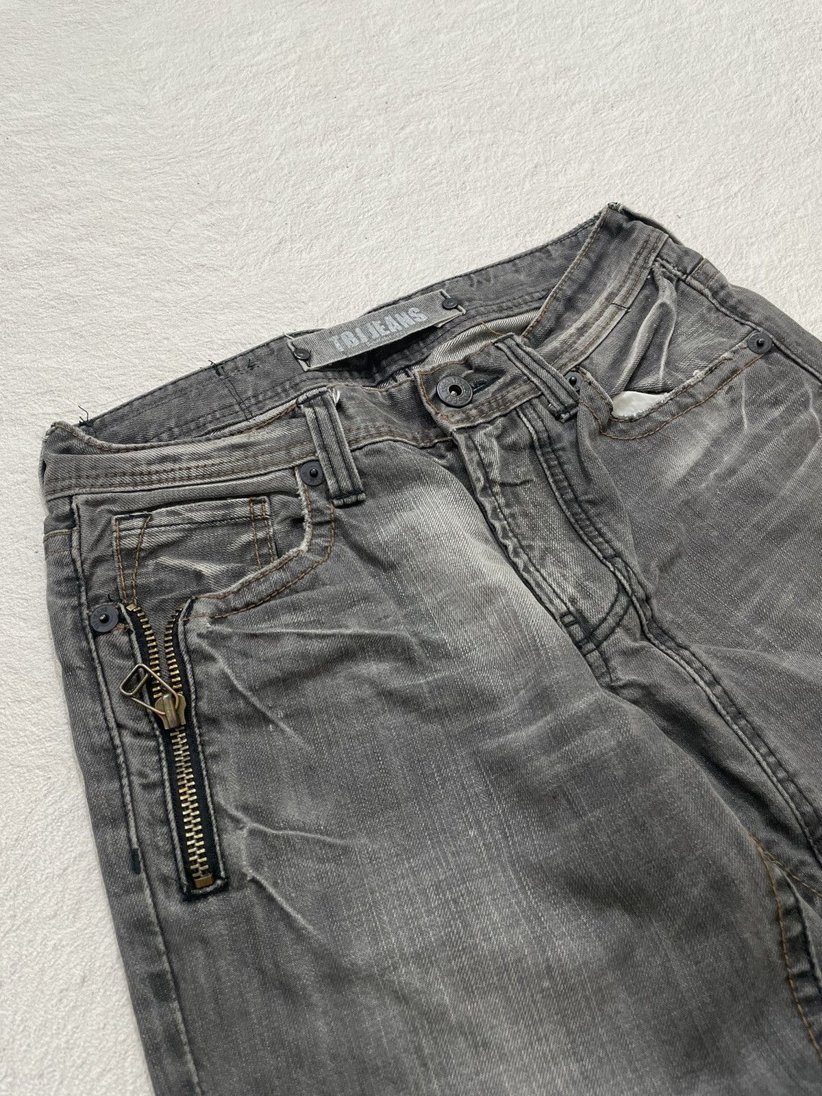 Japanese Brand 2000s TBJ Semantic Denim Y2K Stonewash Size US 27 - 4 Thumbnail