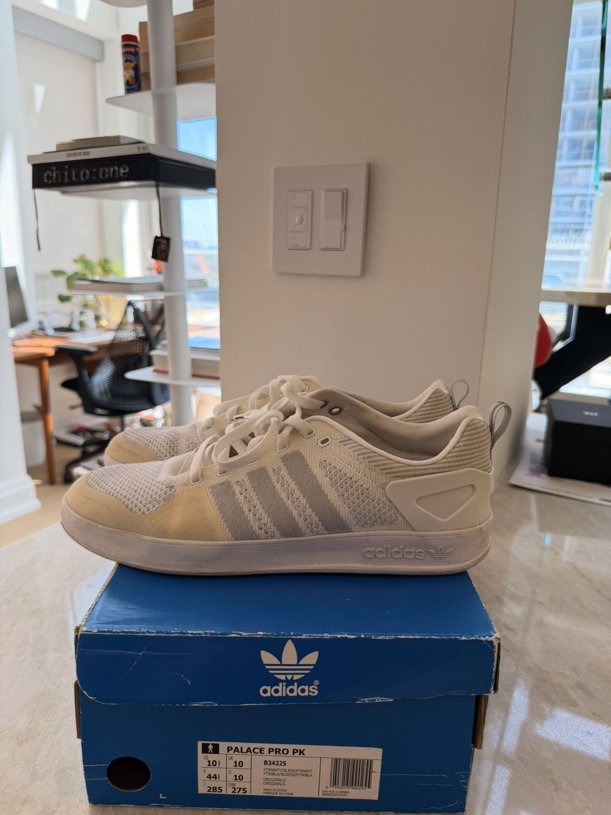 Adidas × Palace Adidas Palace Pro Primeknit White Size US 10.5 / EU 43-44 - 5 Thumbnail