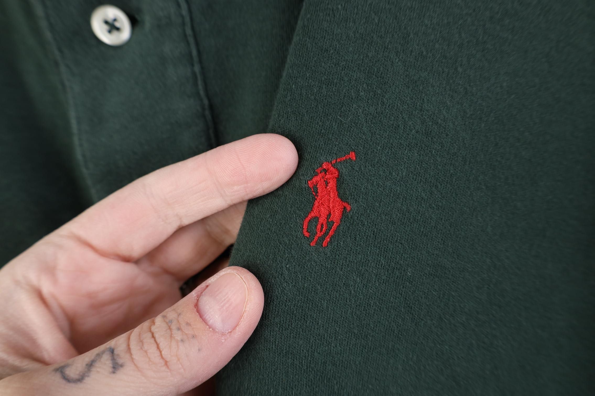Polo Ralph Lauren Vintage 90s Ralph Lauren Cotton Knit Golf Polo Shirt USA Size US XL / EU 56 / 4 - 4 Thumbnail