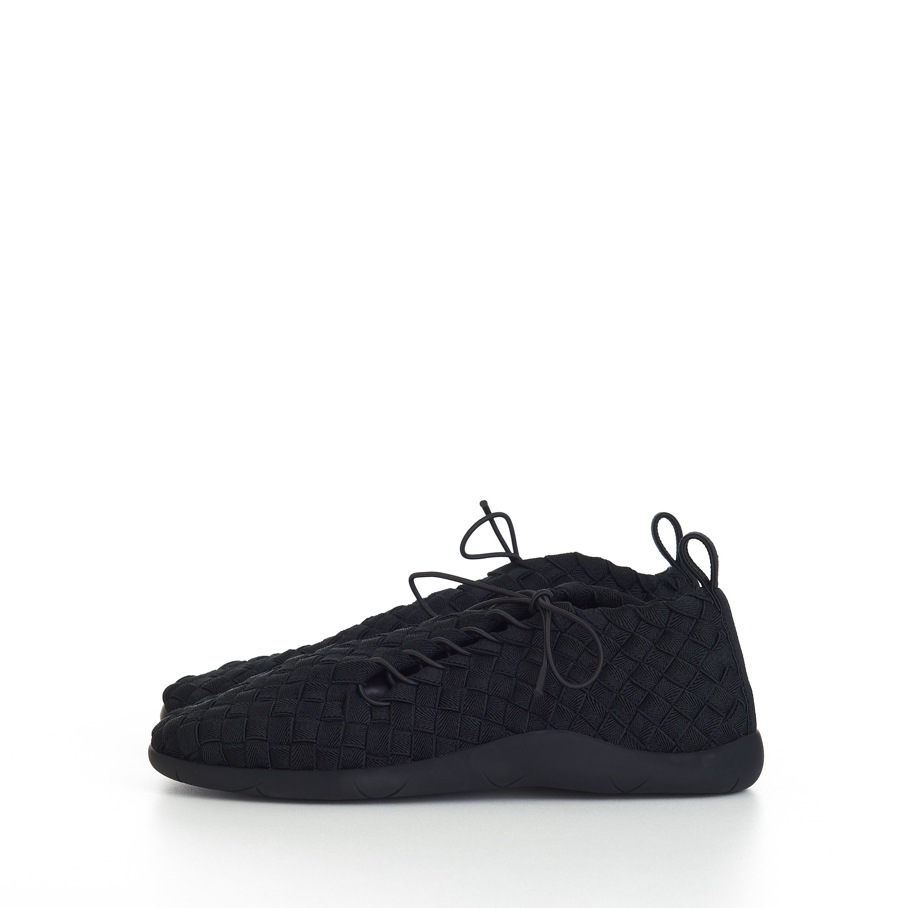 Bottega Veneta "Plat" Lace-up Sneakers In Black Intrecciato Elastic Size US 6 / EU 39 - 5 Thumbnail
