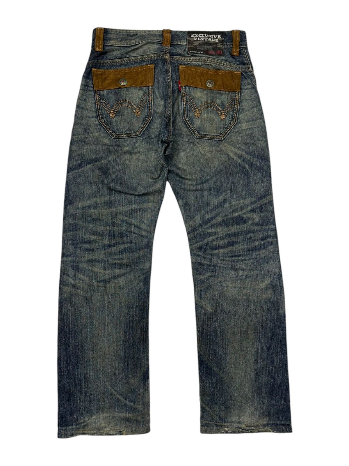 Edwin EDWIN RUSTY BAGGY DISTRESSED DENIM JEANS Size US 33 - 2 Thumbnail