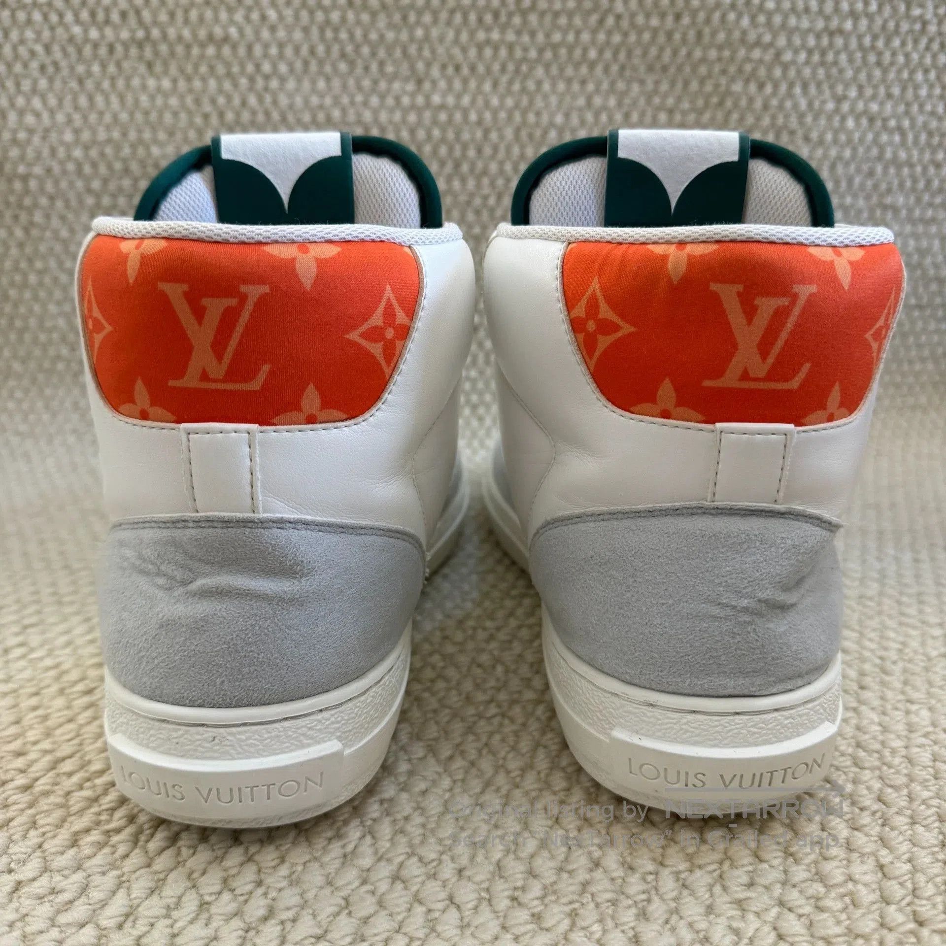 Louis Vuitton louis vuitton high-top logo sneakers for men. Size US 9 / EU 42 - 4 Thumbnail