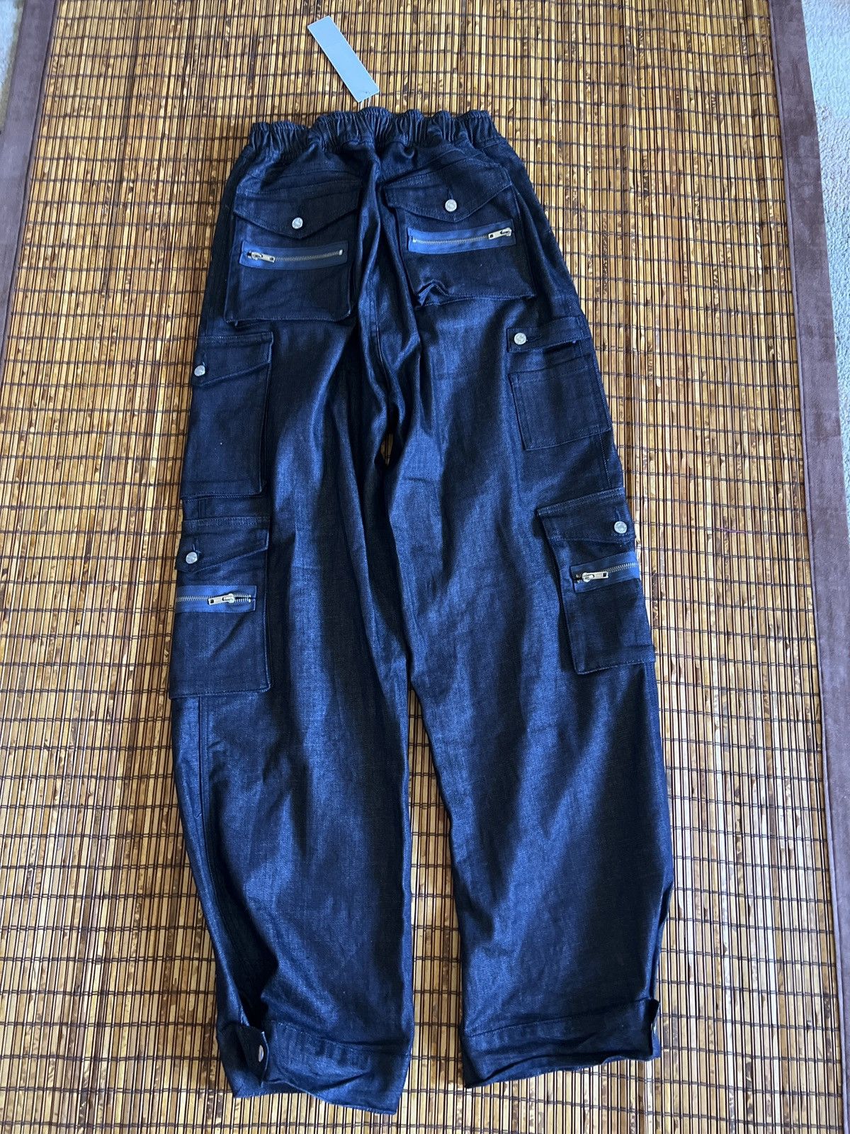 EB Denim EB Denim Cargo Pants in Dark Blue Navy Denim Size 34" / US 12 / IT 48 - 2 Thumbnail
