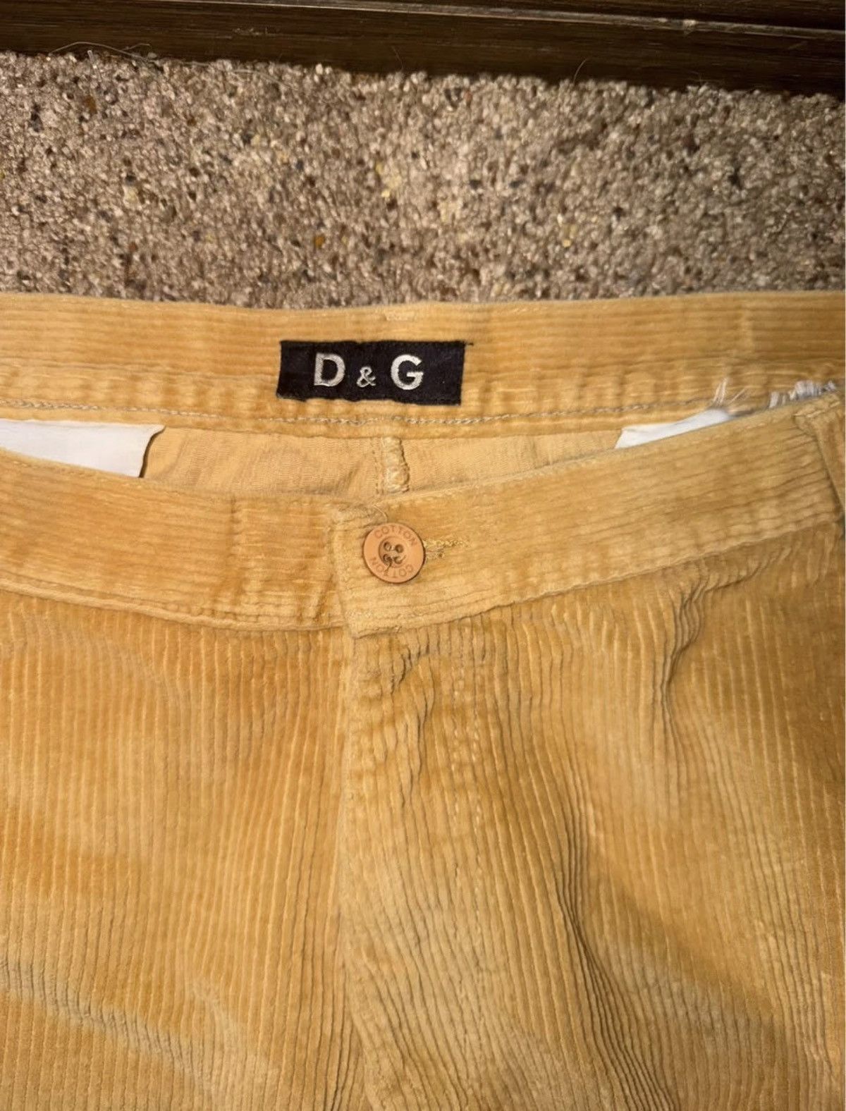 Dolce & Gabbana D&G Corduroy Pants Mustard S34 Size US 34 / EU 50 - 1 Thumbnail