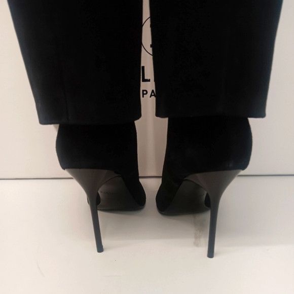 Balmain Balmain Arielle Black Suede Knee High Boots - EU36/US6 Size US 6 / IT 36 - 9 Thumbnail