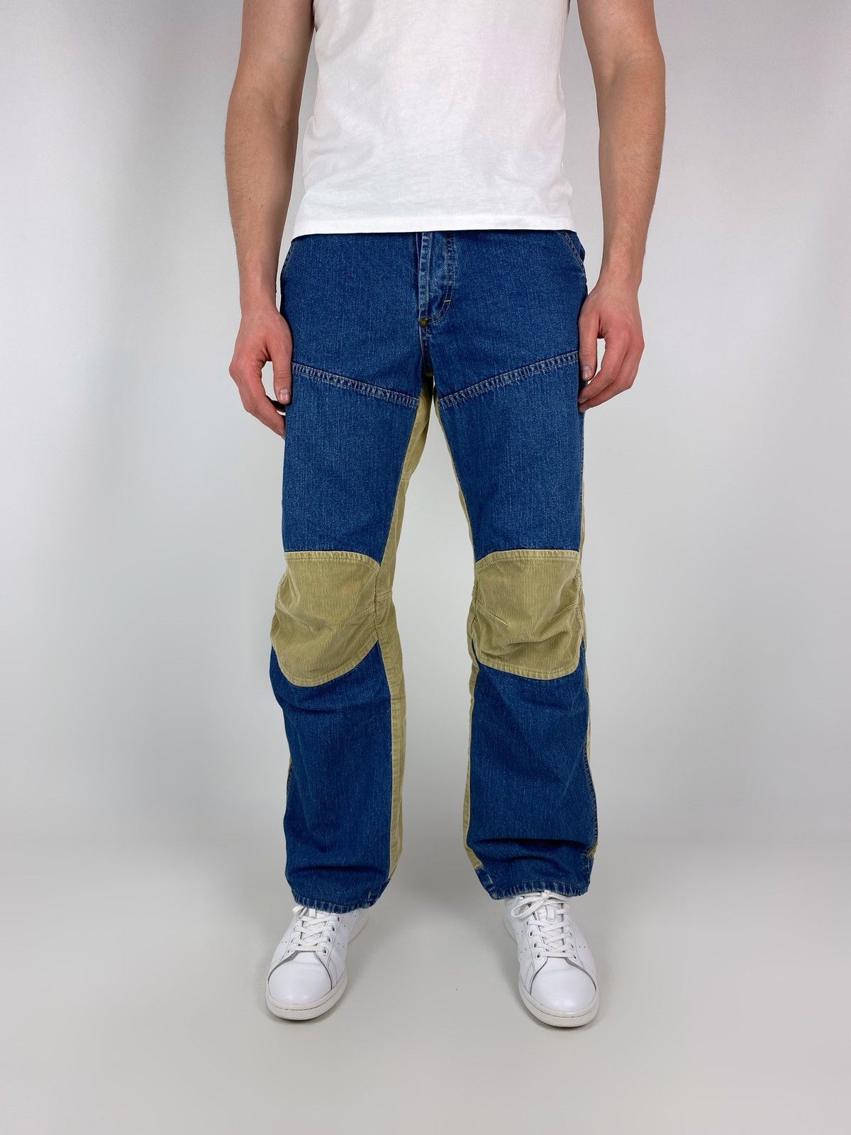 G-Star Y2K Vintage G-Star Elwood 3D Combined Denim & Corduroy Pants Size US 32 / EU 48 - 1 Thumbnail