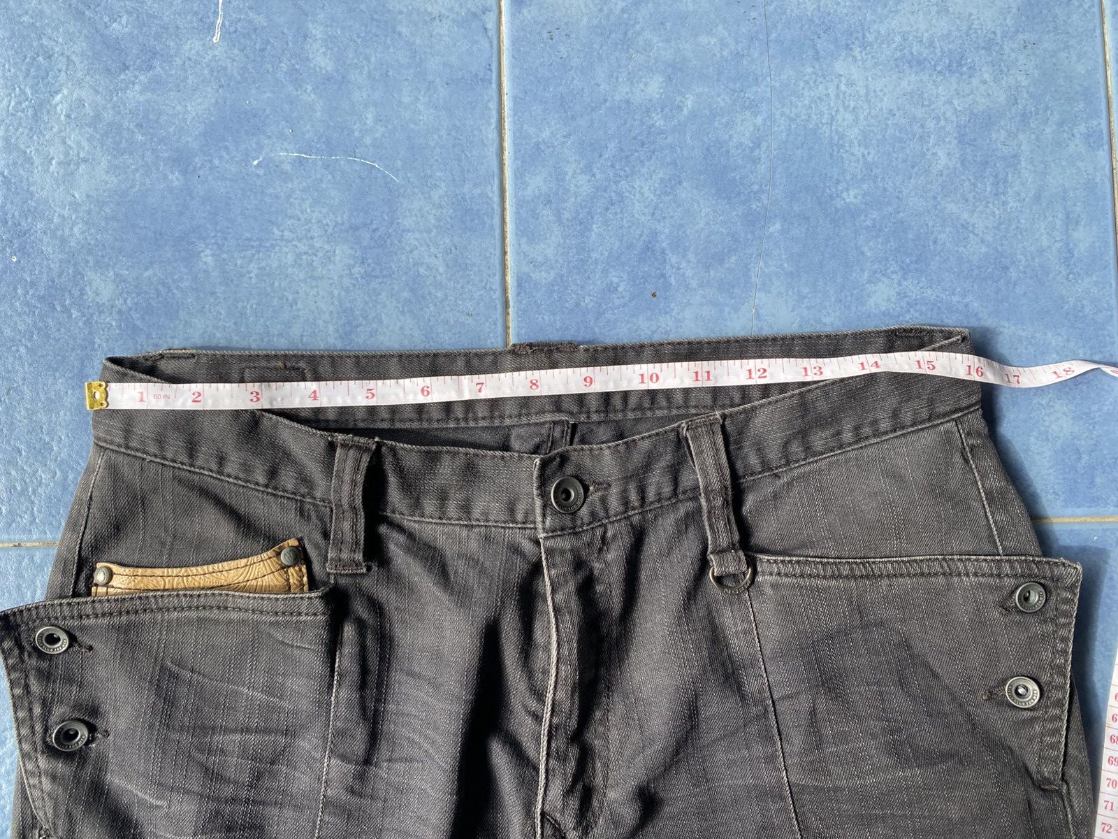 Japanese Brand Nicole Club For Men Black Denim Size US 31 - 12 Thumbnail