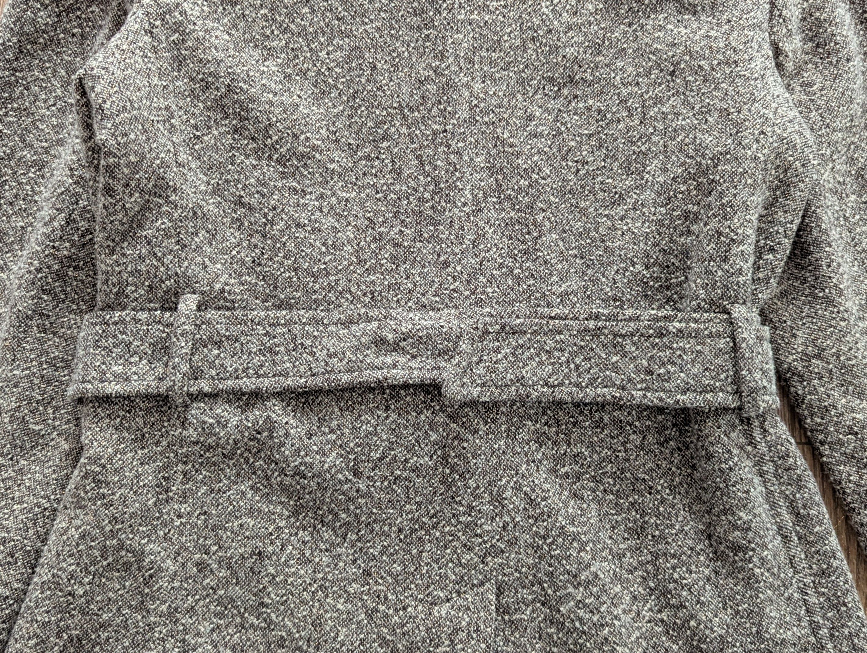 Akris AKRIS Wool Tweed Pattern Long Coat Gray Luxury Brand Size M / US 6-8 / IT 42-44 - 15 Thumbnail