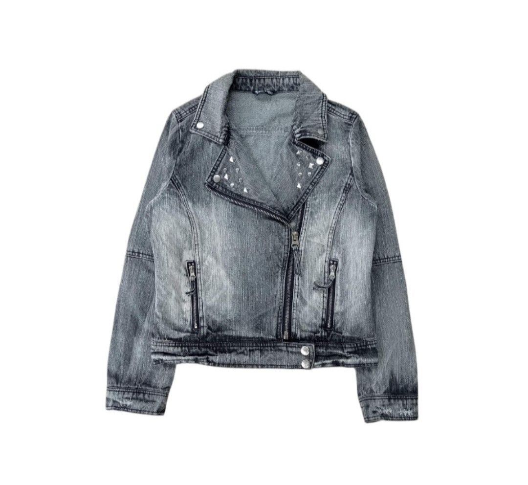 Japanese Brand Jessy Logan denim washed jacket Size L / US 10 / IT 46 - 1 Thumbnail
