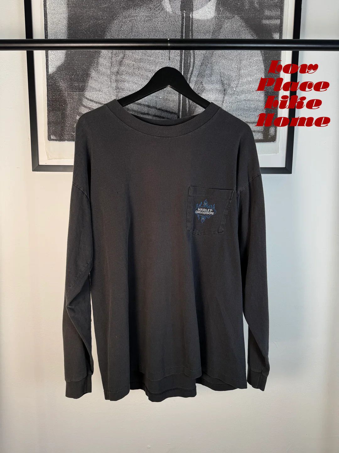 Harley Davidson 🚭RARE 🚭 ICE FLAME / POLAR BEAR HARLEY DAVIDSON LONG SLEEVE Size US XL / EU 56 / 4 - 1 Thumbnail