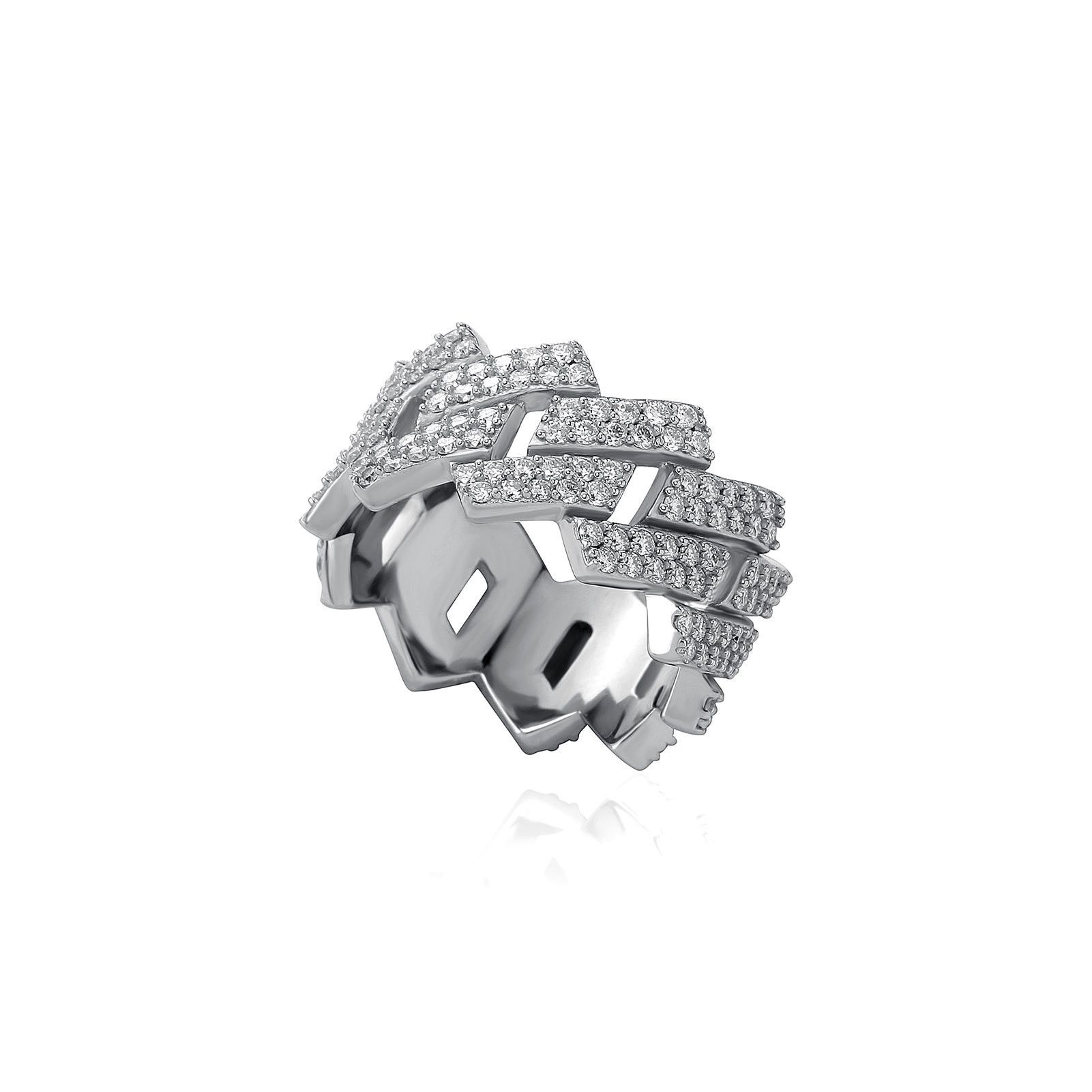 Jewelry Vintage Jewelry Rings Open Size Chrome Ring (Size 7-13) Size ONE SIZE - 4 Thumbnail