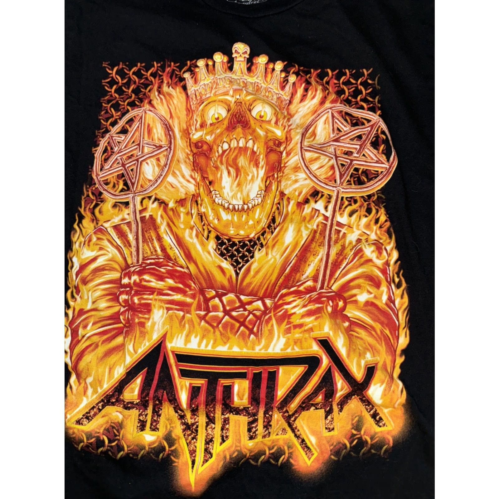 Vintage Anthrax T-Shirt Rock me apparel Black Small Men S 2022 Size US S / EU 44-46 / 1 - 2 Thumbnail