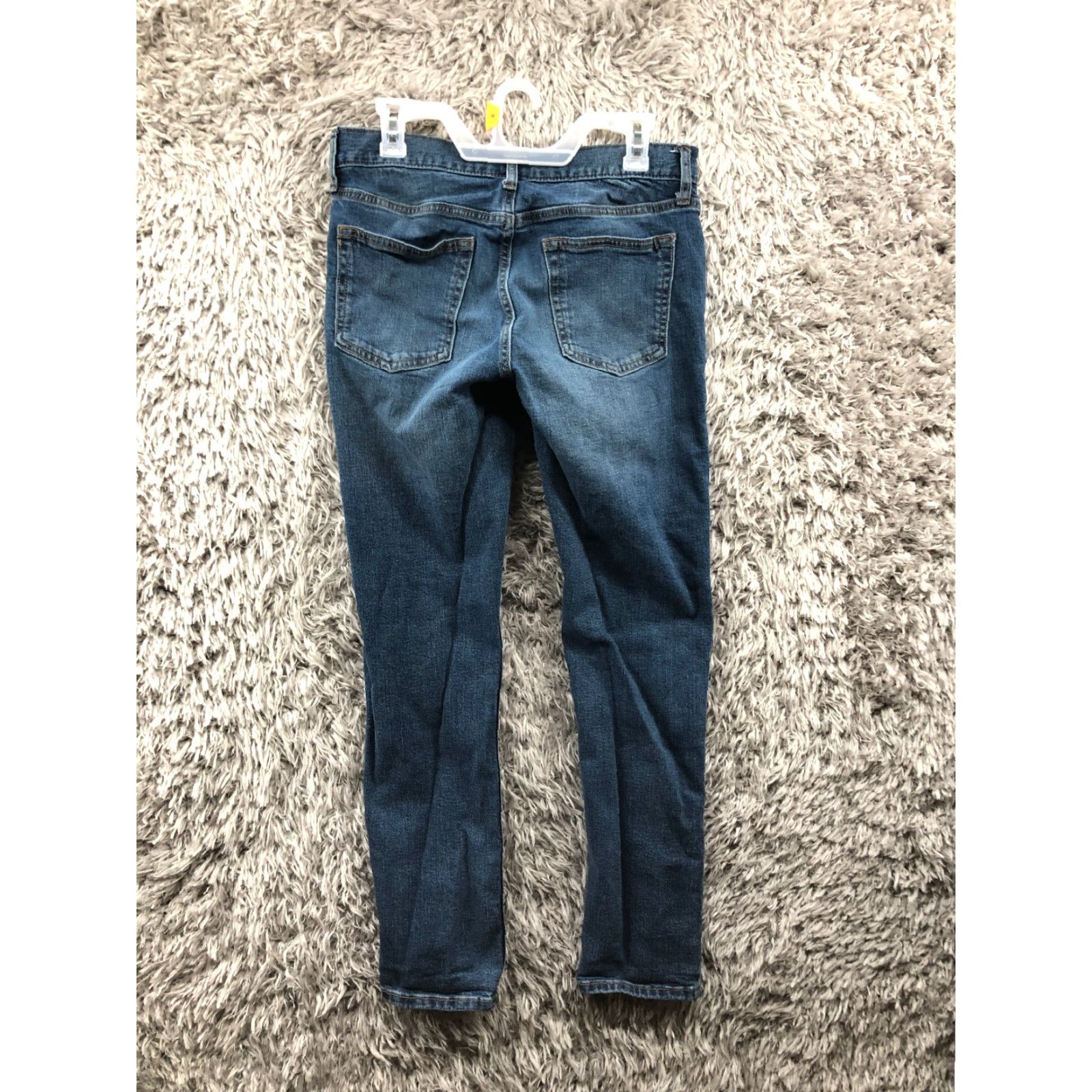Old Navy Old Navy Skinny Jeans 31x32 Mens Mid Rise Dark Wash Blue Denim Jeans Size US 31 - 5 Thumbnail