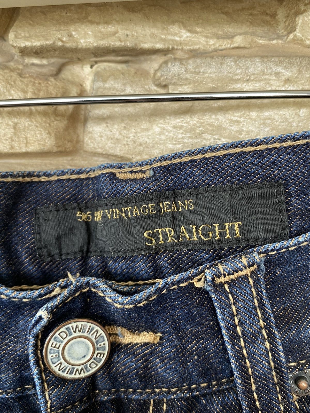 Vintage 💸 Binding Offer Edwin 505 New Vintage Straight Cut Jeans Size US 28 / EU 44 - 4 Thumbnail