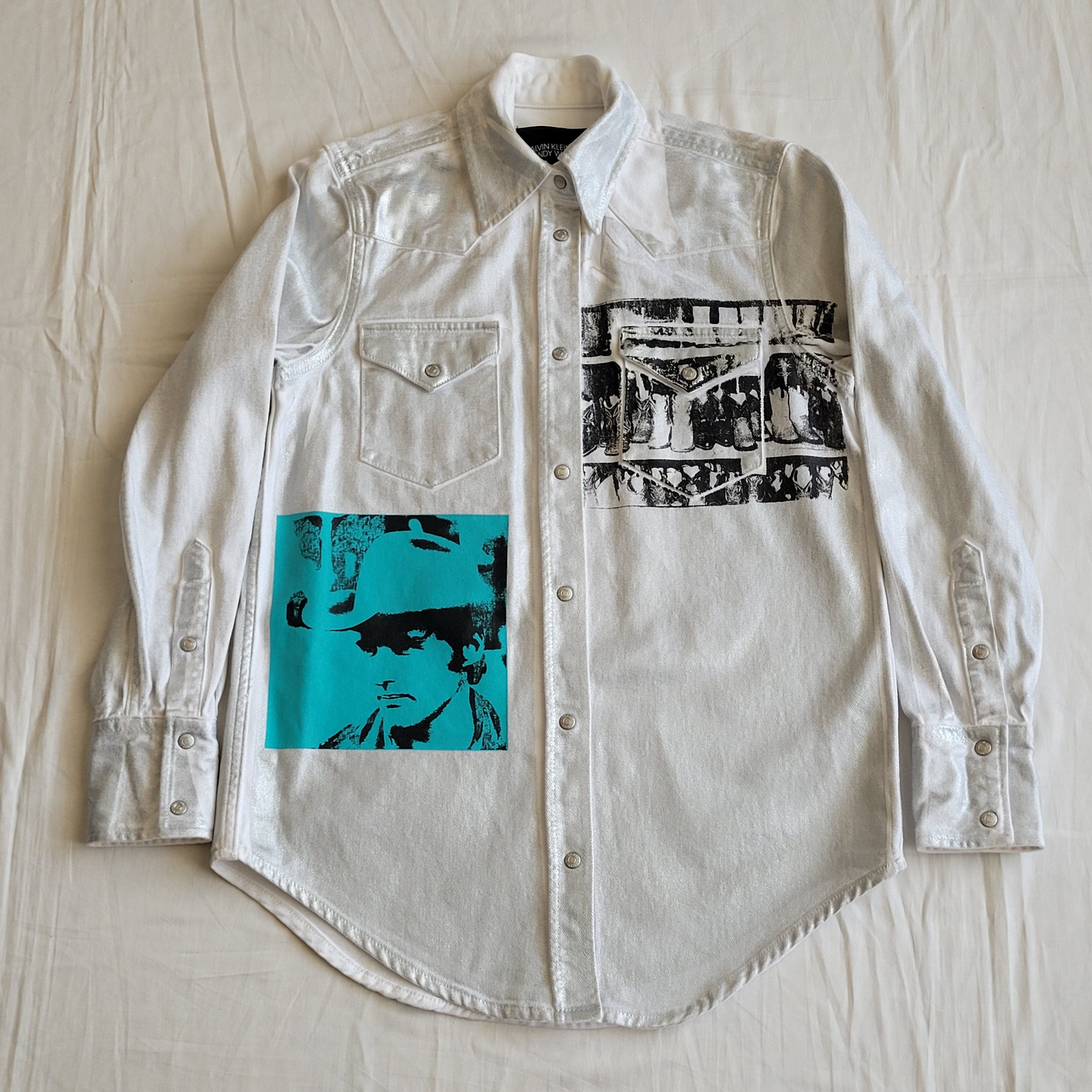 Raf Simons Calvin Klein by Raf Simons screenprinted western overshirt Size US XS / EU 42 / 0 - 2 Thumbnail