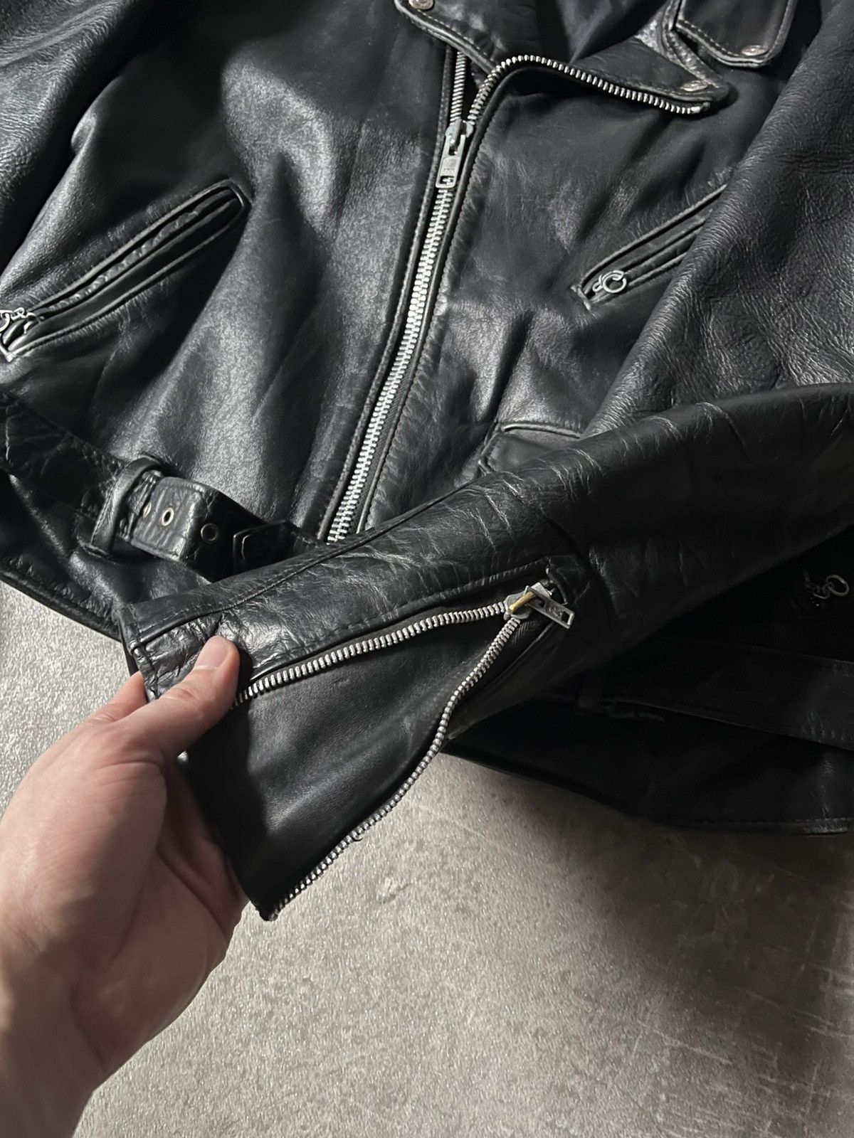 Schott Vintage Schott perfecto ramones leather jacket black Size US S / EU 44-46 / 1 - 7 Thumbnail