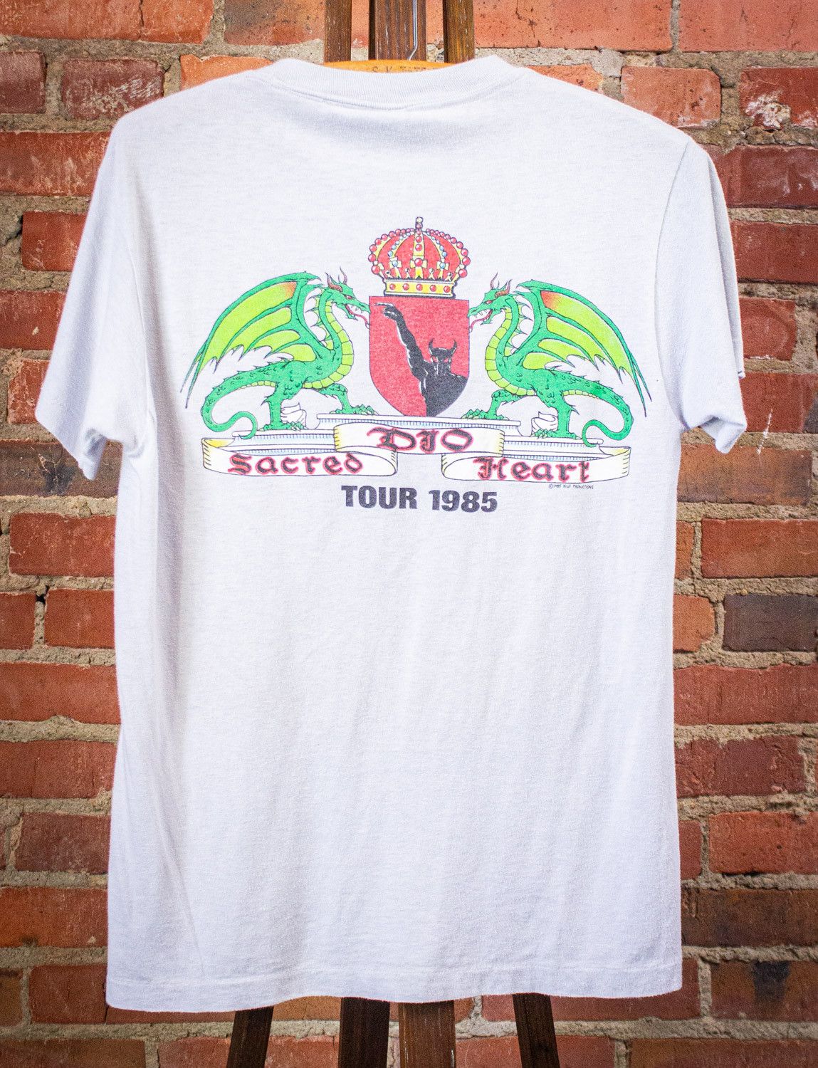Band Tees × Vintage Vintage Dio Sacred Heart Tour Concert T Shirt Raglan 1985 Size US S / EU 44-46 / 1 - 2 Thumbnail