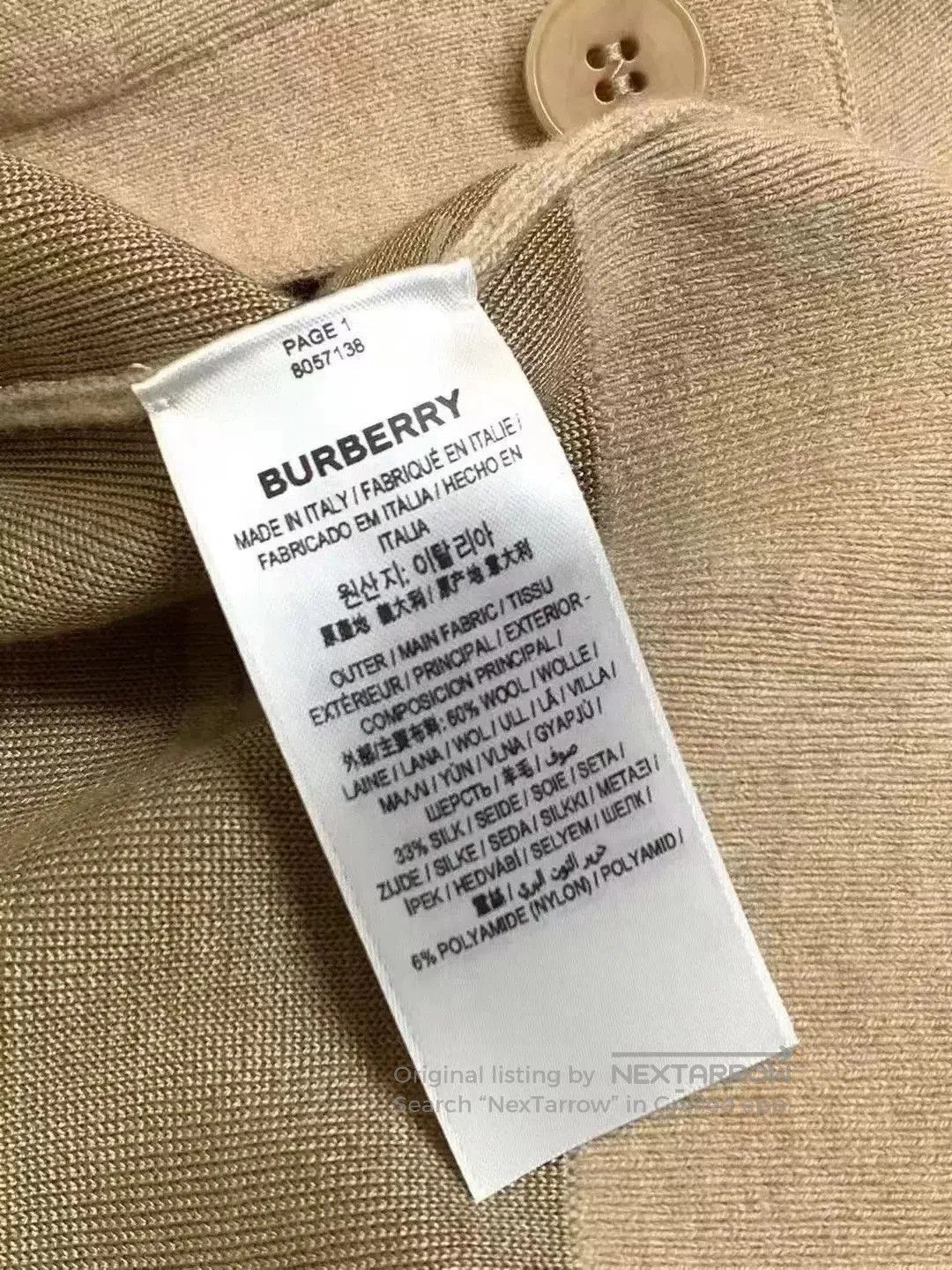 Burberry Burberry Logo Wool Knit Cardigan XXS. Size XXS / US 00 / IT 34 - 3 Thumbnail